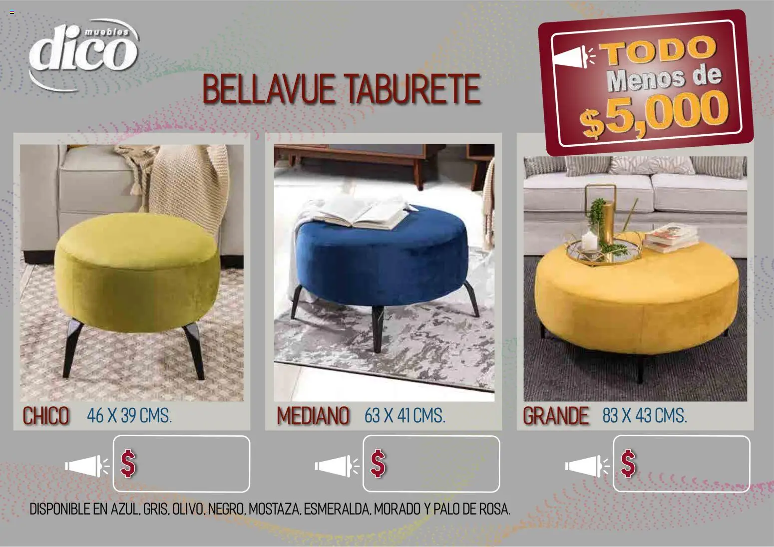 Nuevas ofertas de Muebles Dico válidas en toda la República Mexicana desde el 09.04.2026. ¡Encuentra las mejores ofertas en Muebles Dico catálogo Todo menos de 5000 Pacifico! | Página: 55