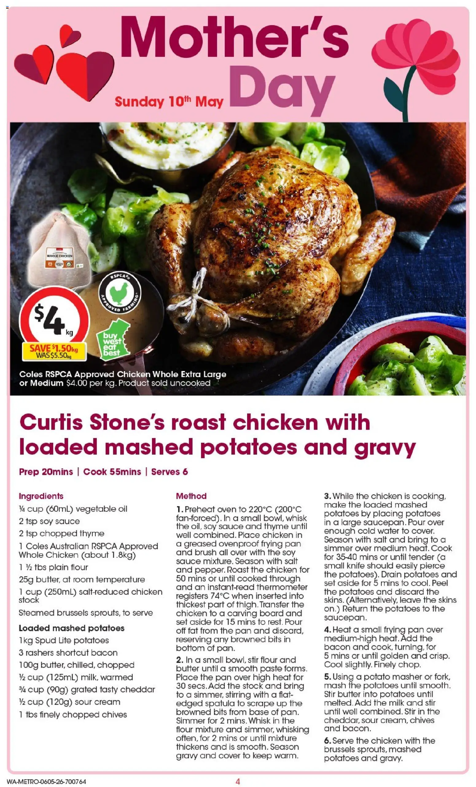 Coles catalogue - valid from 06.05.2026 | Page: 4 | Products: Brush, Water, Oven, Thermometer