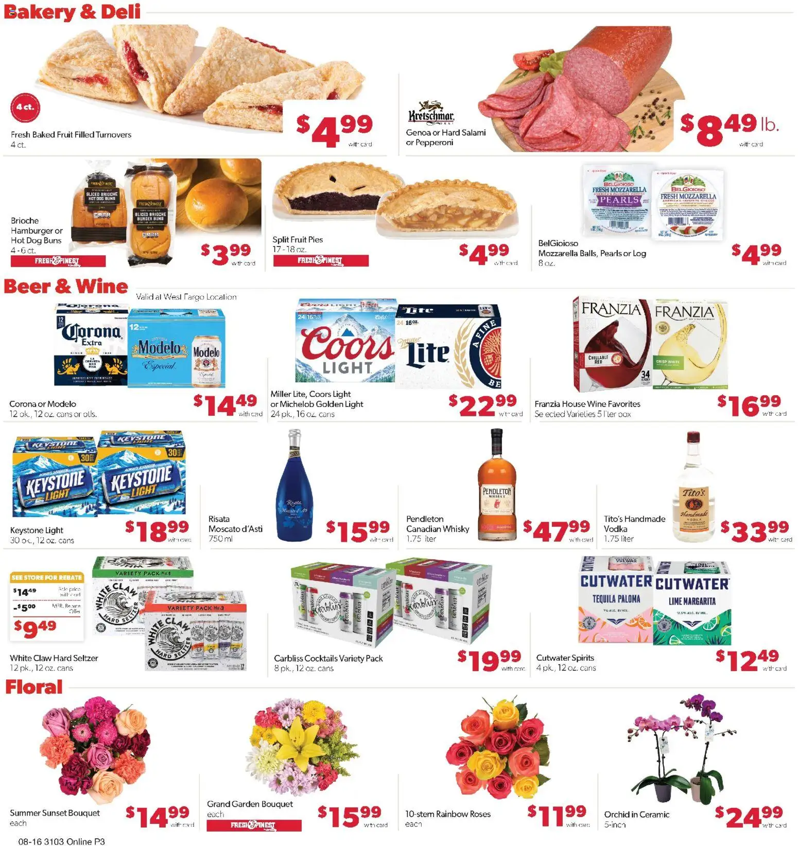 Family Fare Weekly Ad - ND - valid from 08/16/2026 | Page: 7 | Products: Bakery, Orchid, Cheese, Lime