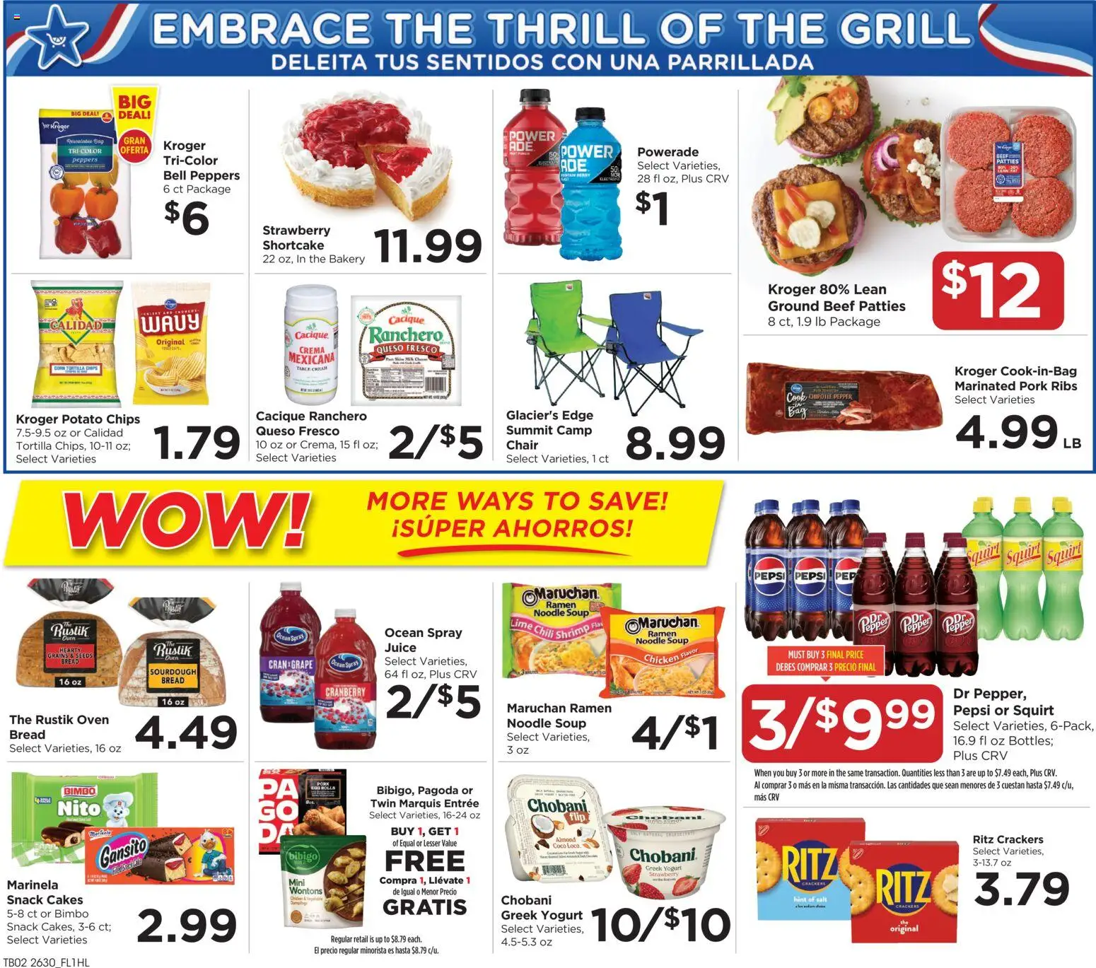 Food 4 Less Weekly Ad - valid from 08/26/2026 | Page: 3 | Products: Corn, Table, Potato chips, Greek yogurt