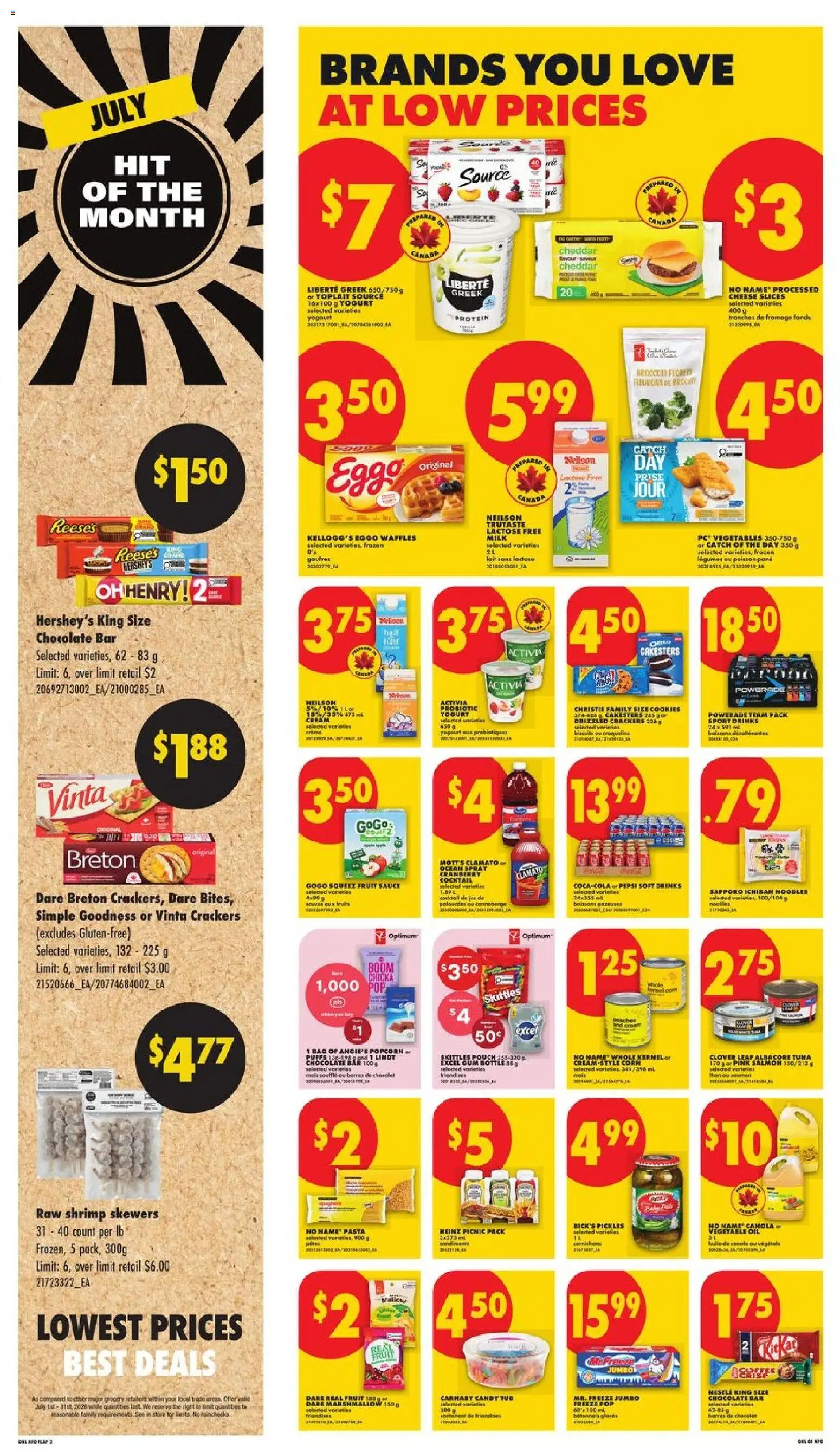 No Frills flyer valid from Jul 2, 2026 | Page: 5 | Products: Pasta, Cookies, Bag, Chocolate