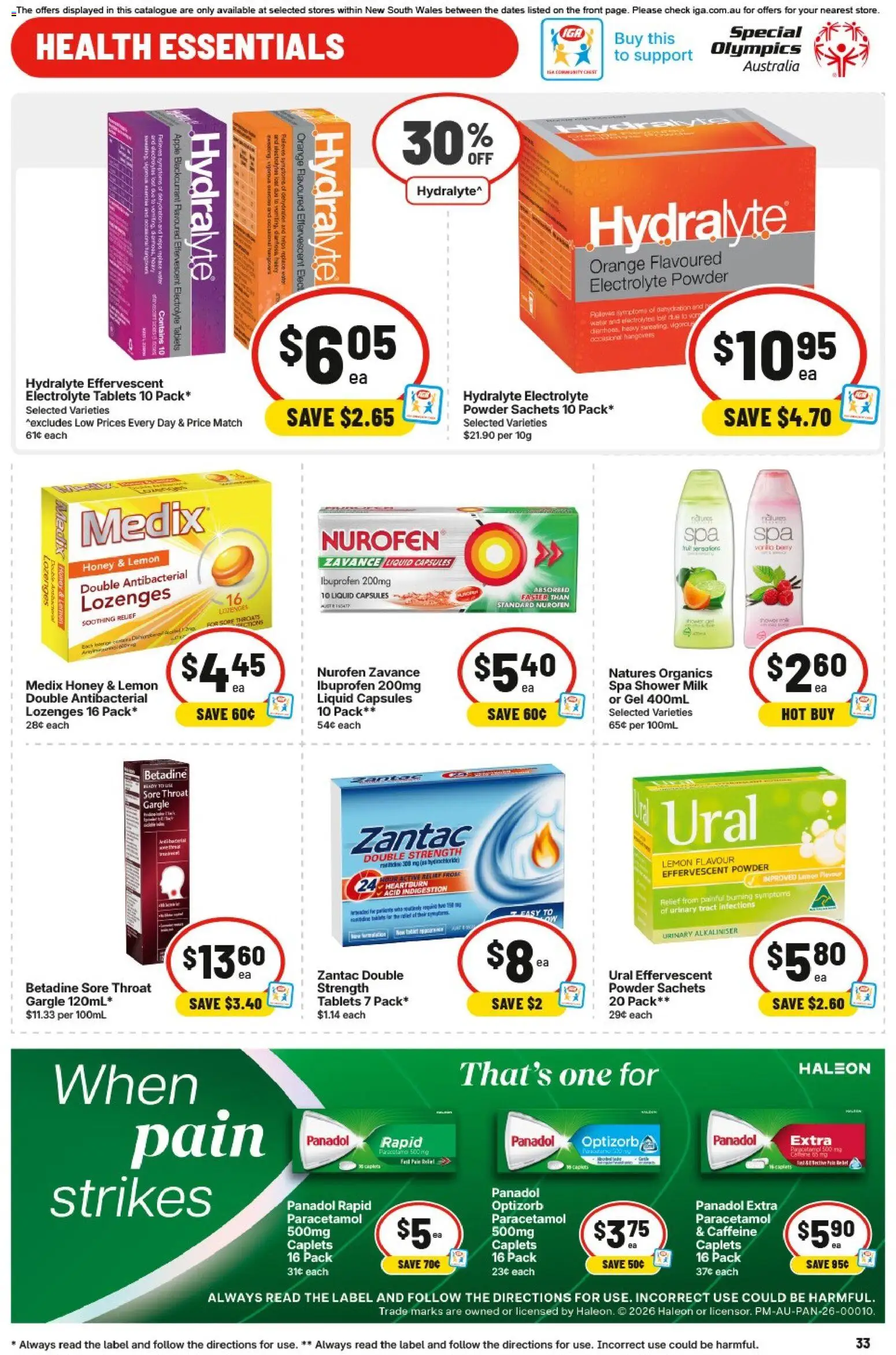 IGA catalogue - valid from 06.05.2026 | Page: 31 | Products: Powder, Milk, Honey, Lemon
