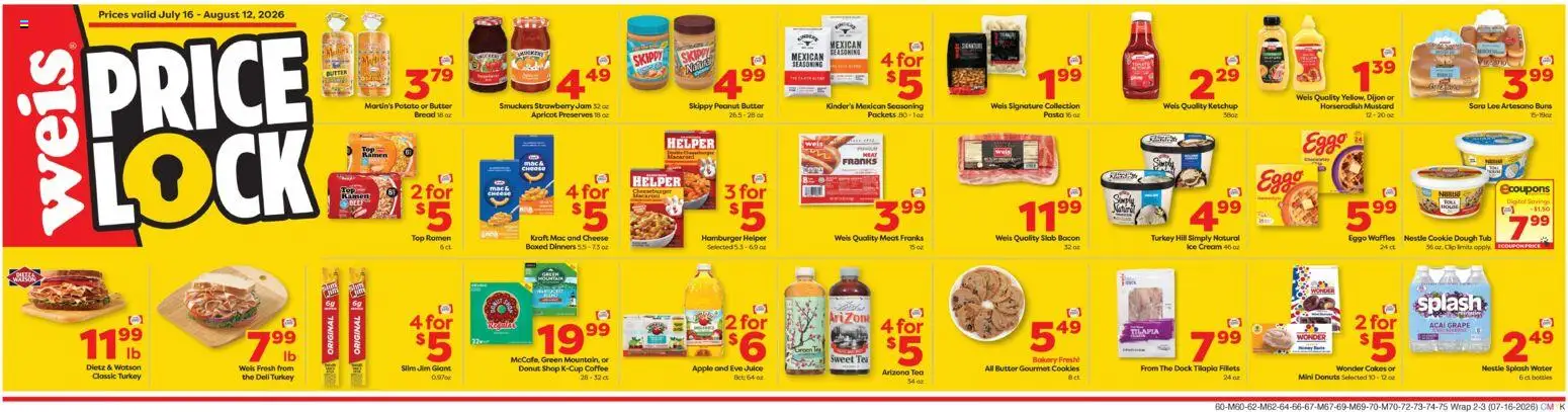 Weis Weekly Circular - VA - valid from 07/16/2026 | Page: 2 | Products: Juice, Tea, Cookies, Water