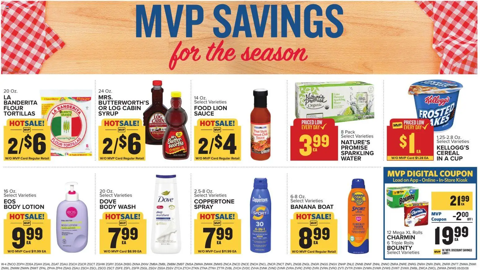 Food Lion Weekly Ad - valid from 20.05.2026 | Page: 12 | Products: Butter, Water, Sauce, Lime