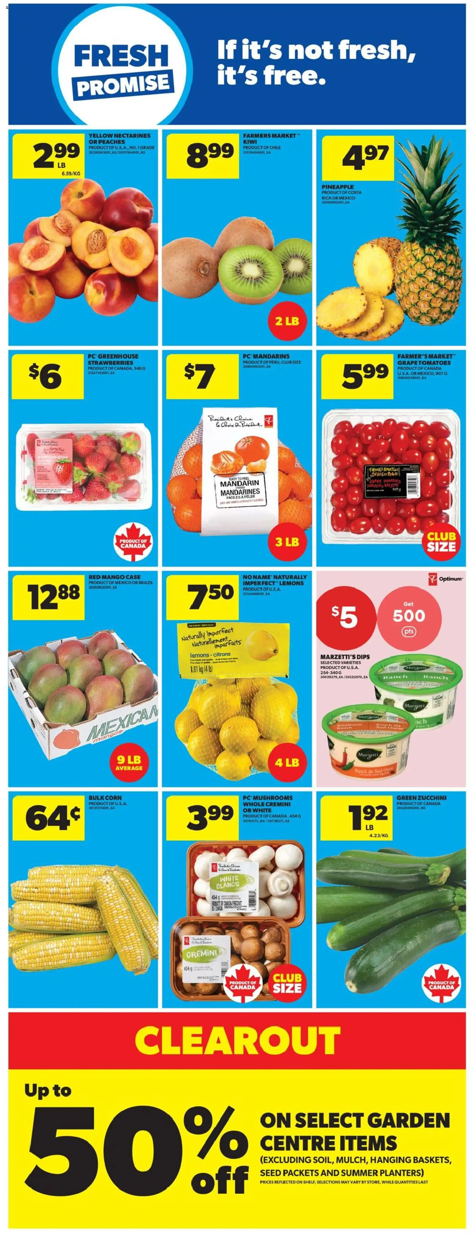 Real Canadian Superstore flyer valid from Jun 25, 2026 | Page: 19 | Products: Pineapple, Kiwi, PC, Case