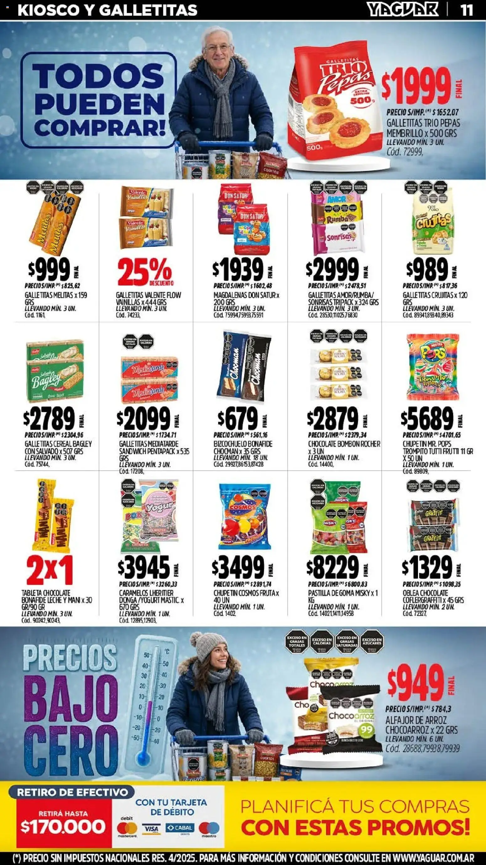 Yaguar - Oferta Semanal Misiones │ válido desde el 20/07/2026 | Página: 10 | Productos: Tableta, Mani, Chocolate, Arroz