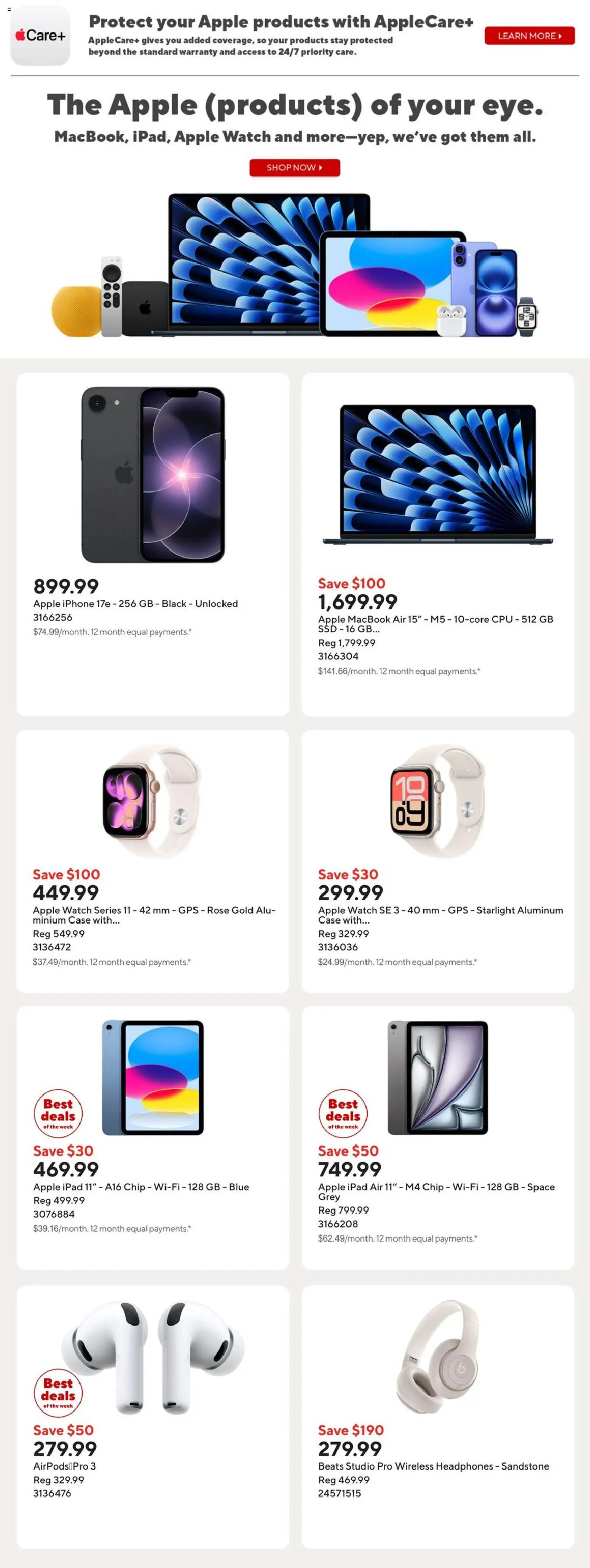 Staples flyer valid from 08.05.2026 | Page: 9 | Products: Watch, Headphones, Case