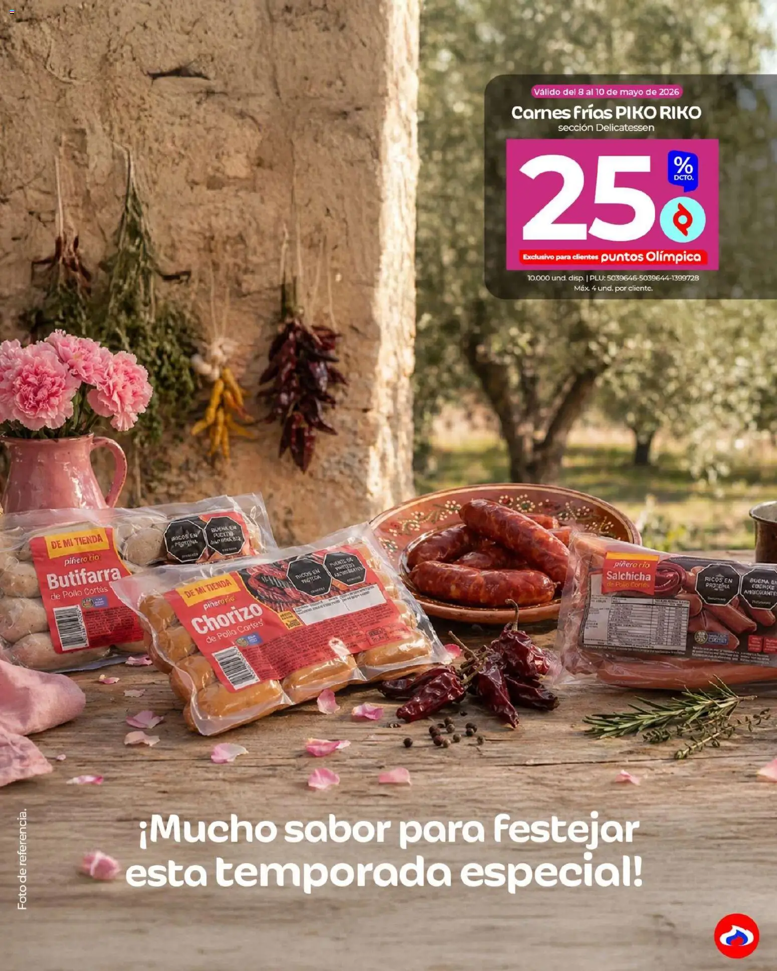 Olímpica revista - valida desde el 04.05.2026 | Página: 22 | Productos: Pollo, Salchicha, Chorizo