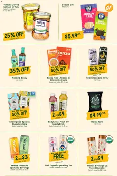 Preview of Sprouts weekly ads valid from 08/26/2026 | Page: 10 | Products: Chickpeas, Cheese, Tonic, Salmon