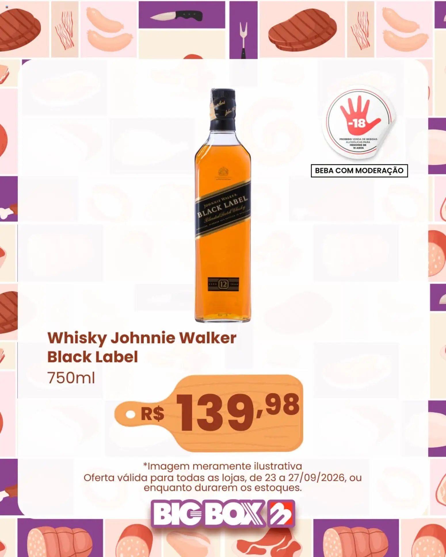Big Box Folheto - válido de 23/09/2026 | Página: 3 | Produtos: Whisky, Bebidas