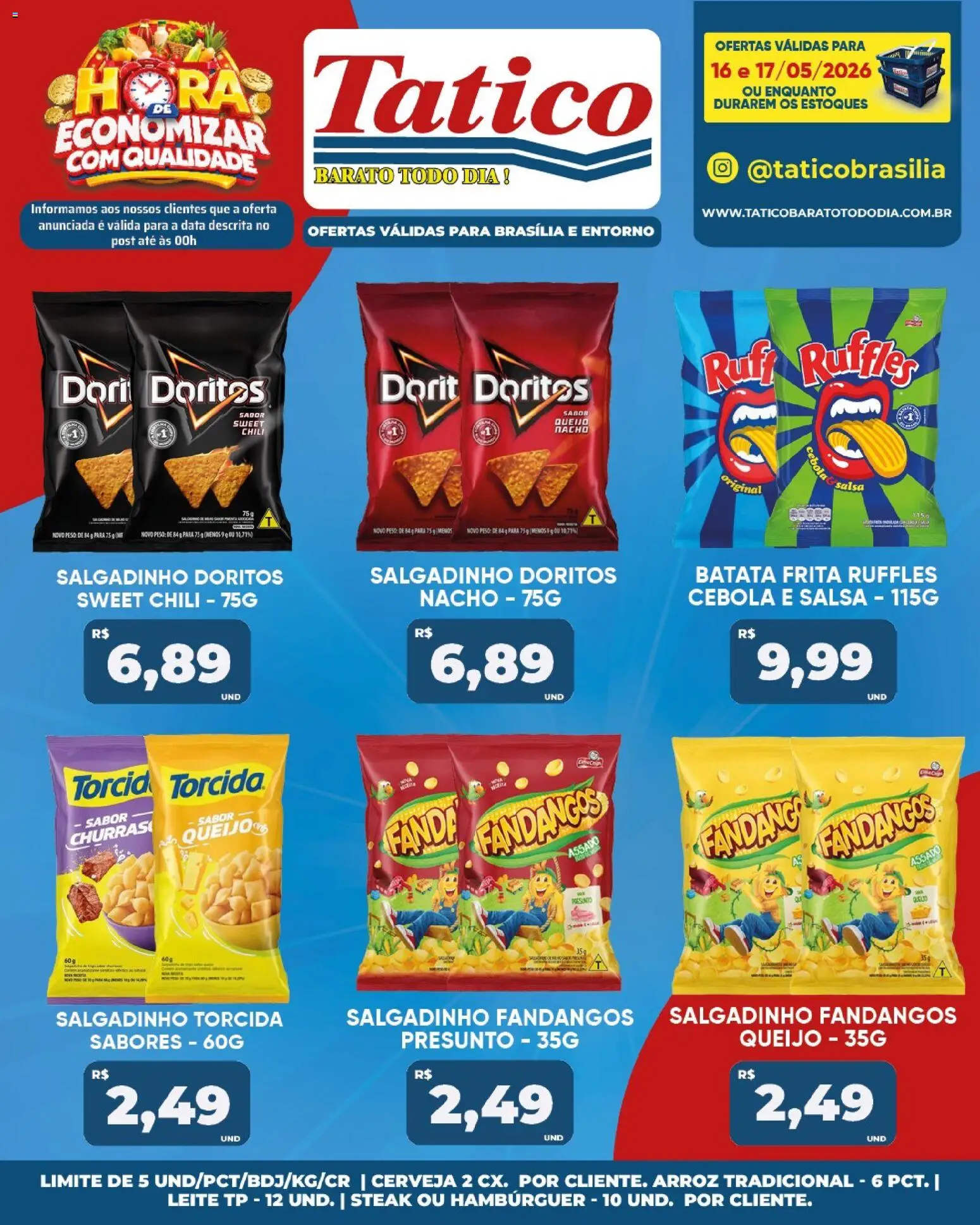 Tatico Folheto - válido de 16.05.2026 | Página: 19 | Produtos: Queijo, Presunto, Hambúrguer, Batata