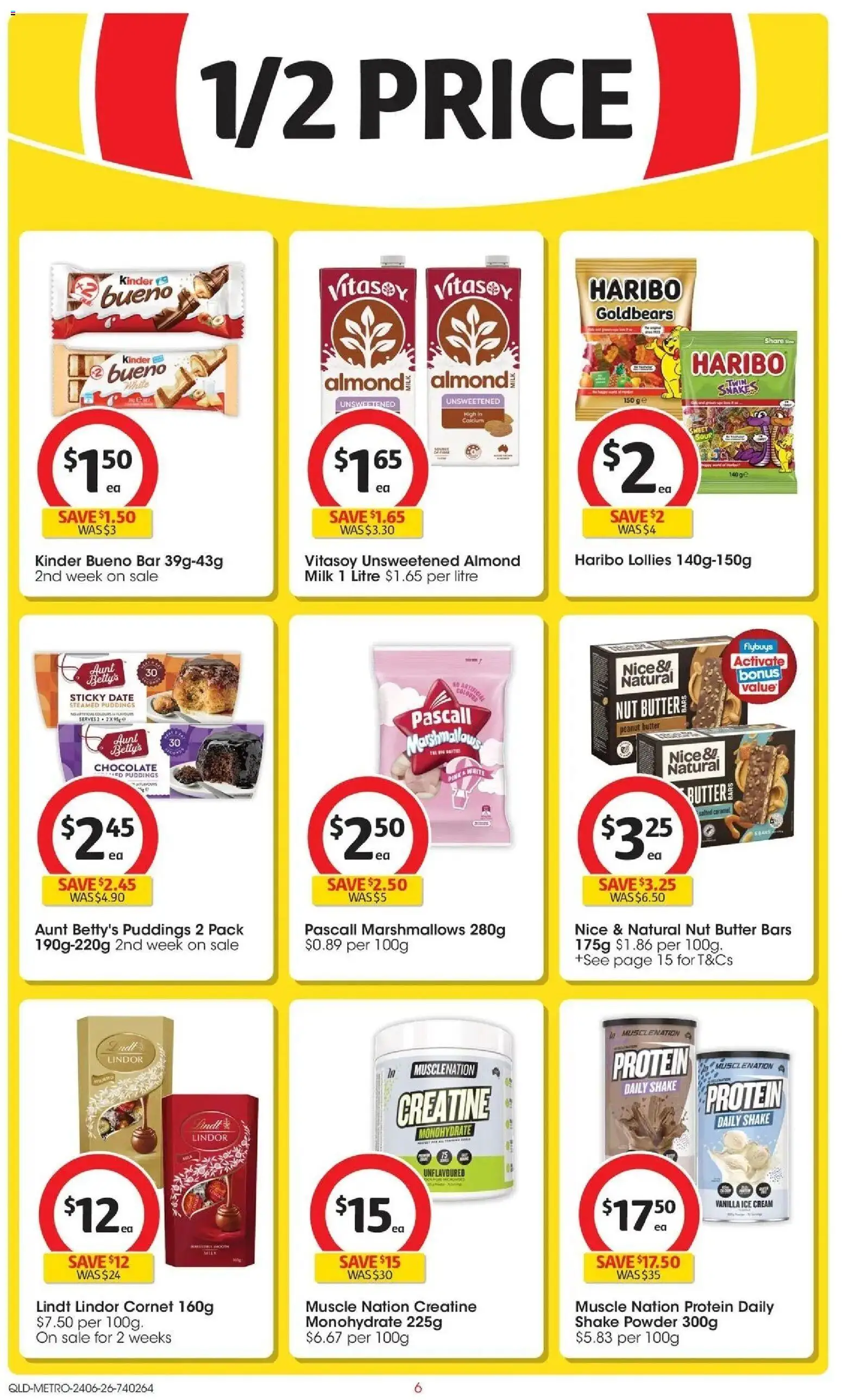 Coles catalogue - valid from 24/06/2026 | Page: 6 | Products: Butter, Chocolate, Cream, Ice cream