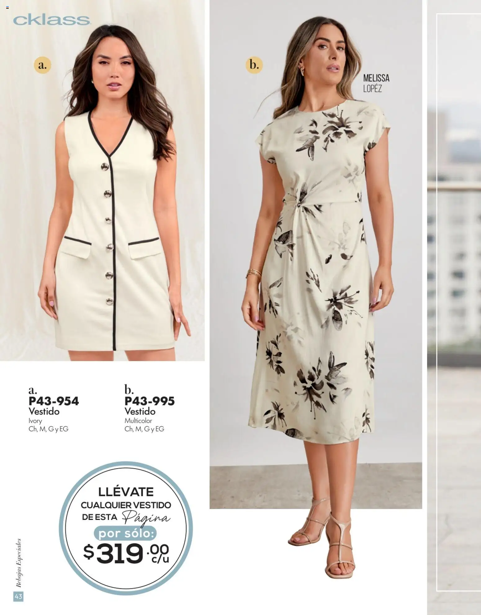 Nuevas ofertas de Cklass válidas en toda la República Mexicana desde el 15.06.2026. ¡Encuentra las mejores ofertas en Cklass catálogo Verano! | Página: 44 | Productos: Vestido