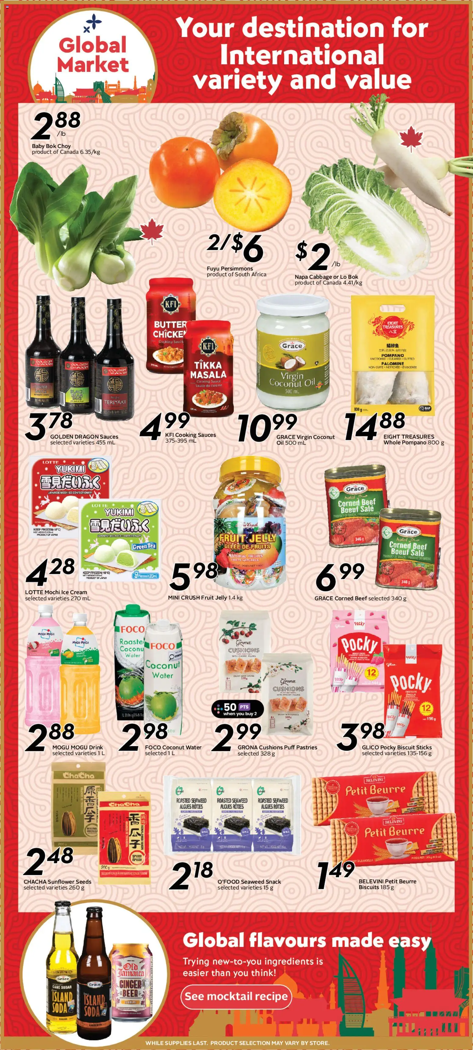 Safeway flyer valid from Aug 20, 2026 | Page: 14 | Products: Beef, Green tea, Biscuits, Beer