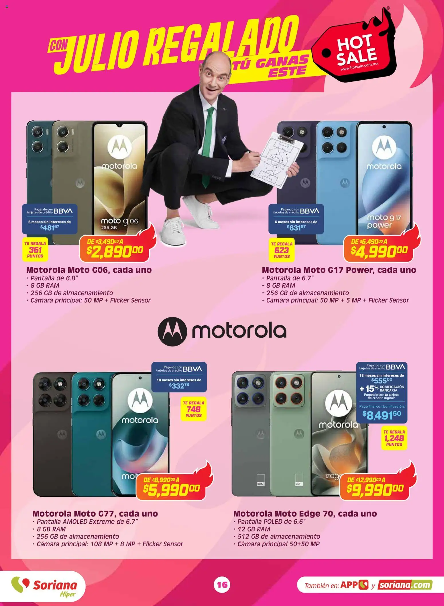 Nuevas ofertas de Soriana válidas en toda la República Mexicana desde el 25.05.2026. ¡Encuentra las mejores ofertas en Soriana Hot Sale Híper Nacional! | Página: 16 | Productos: Cámara, Té