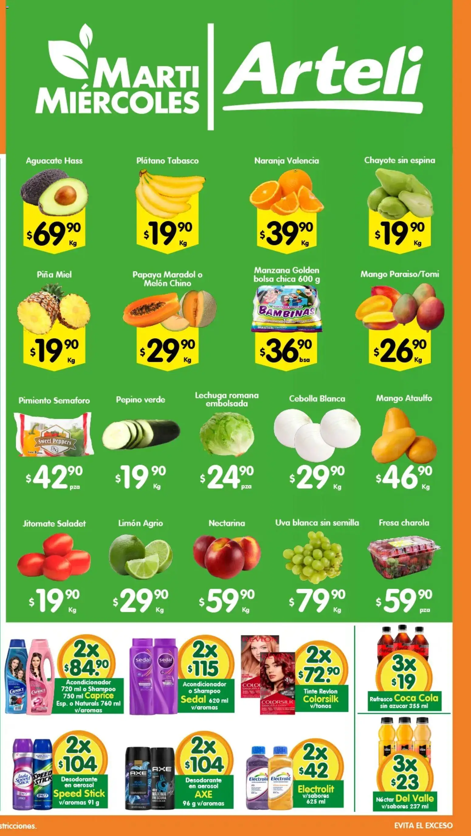 Nuevas ofertas de Arteli válidas en toda la República Mexicana desde el 23/06/2026. ¡Encuentra las mejores ofertas en Arteli folleto Express! | Página: 2 | Productos: Desodorante, Fresa, Melón, Aguacate