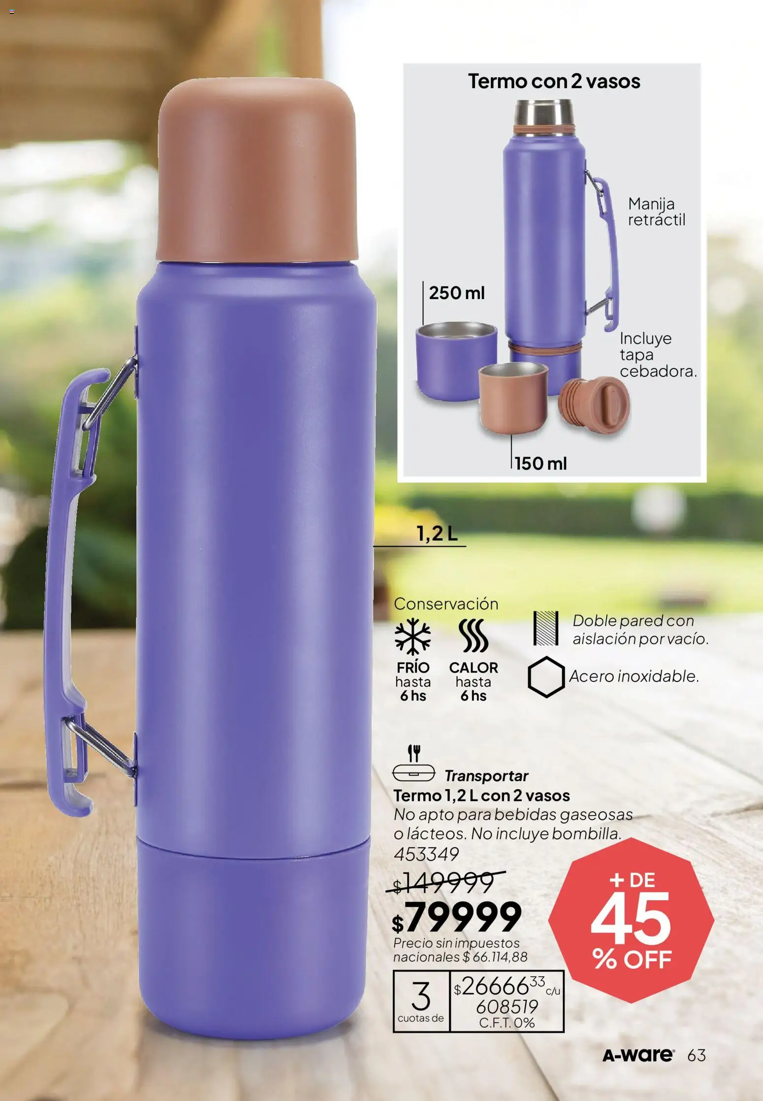 Tupperware Folleto │ válido desde el 01/09/2026 | Página: 64 | Productos: Termo, Bebidas, Vasos