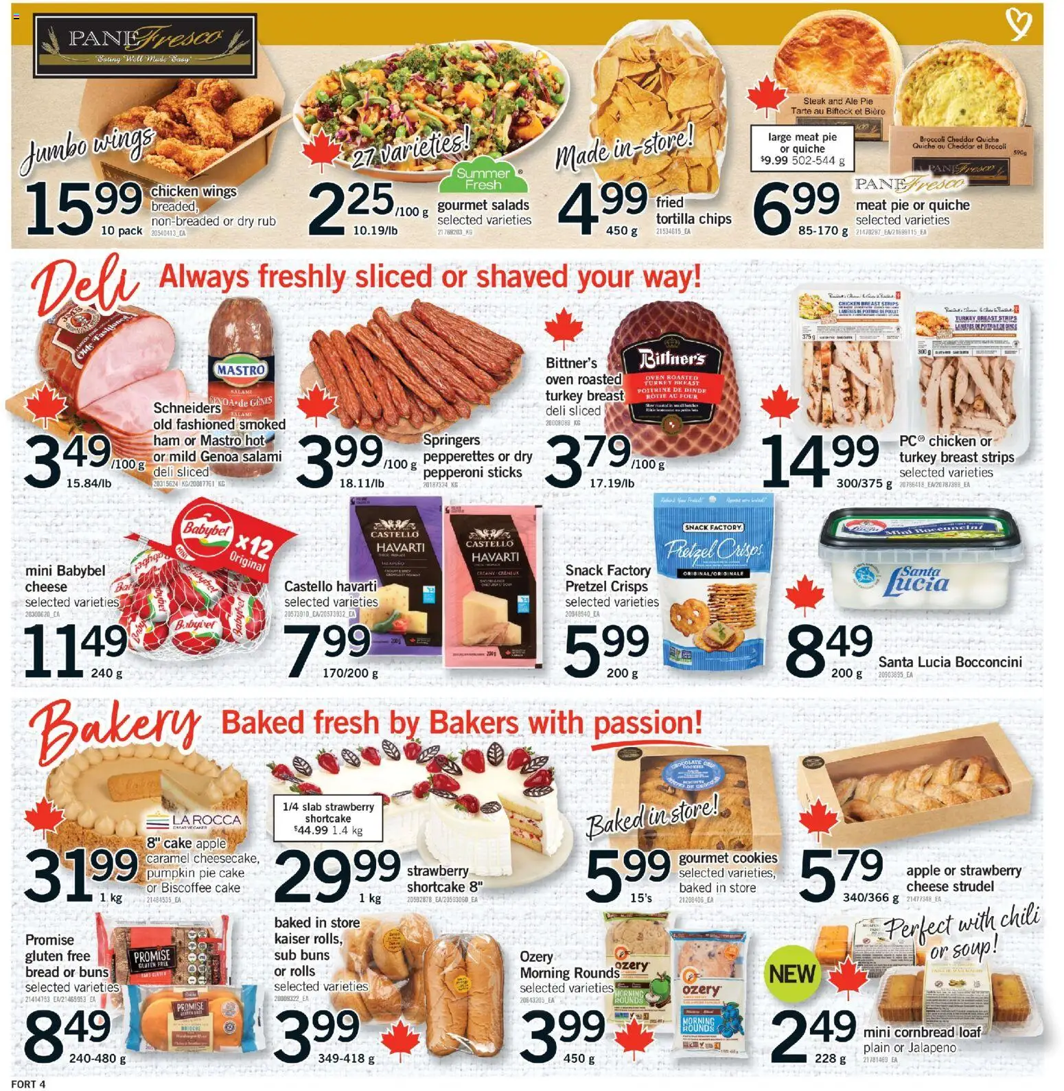 Fortinos flyer valid from Sep 24, 2026 | Page: 5 | Products: Turkey breast, Meat, Bread, Pumpkin