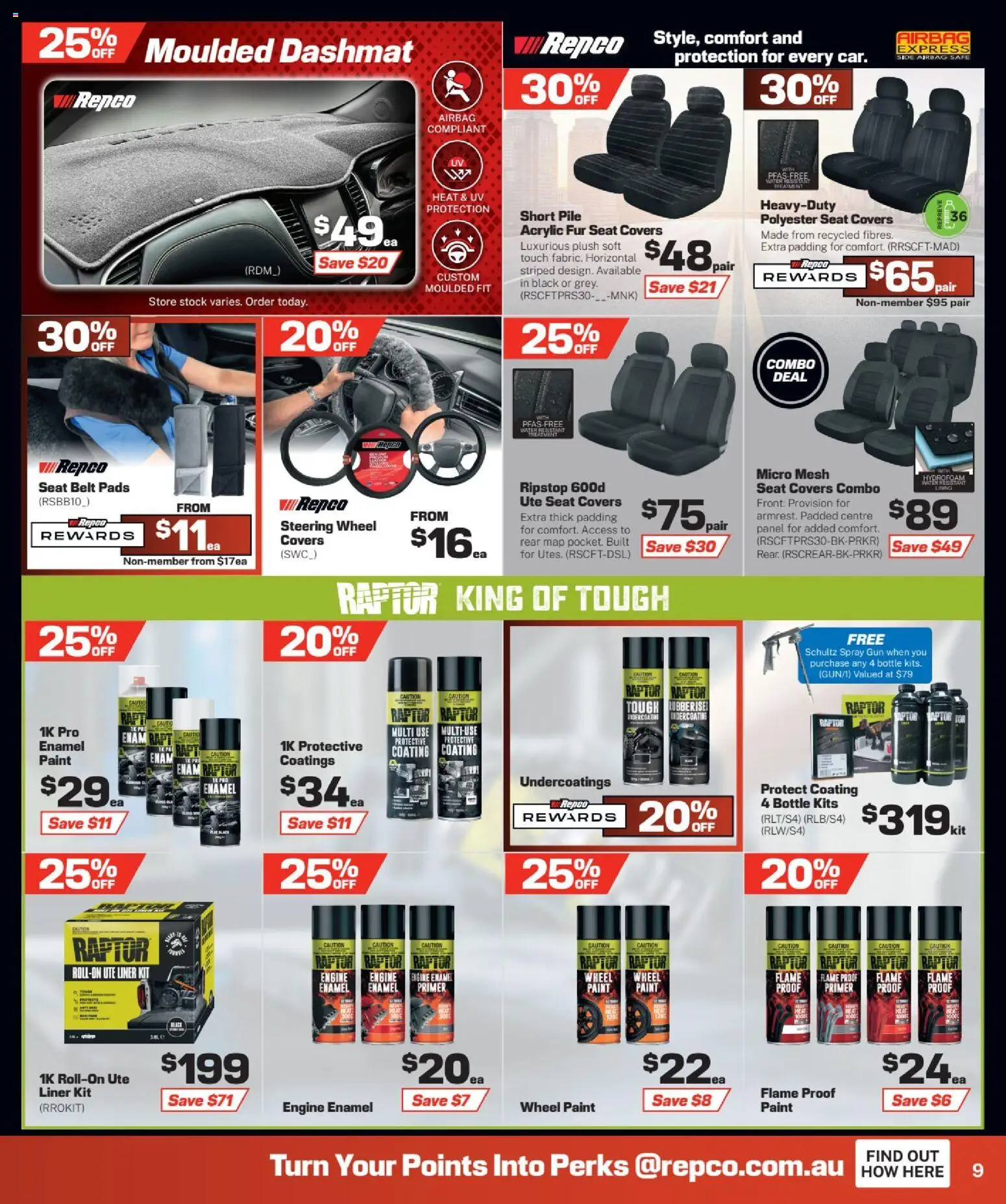 Repco catalogue - valid from 05/08/2026 | Page: 9 | Products: Kits, Water, Belt, Treatment