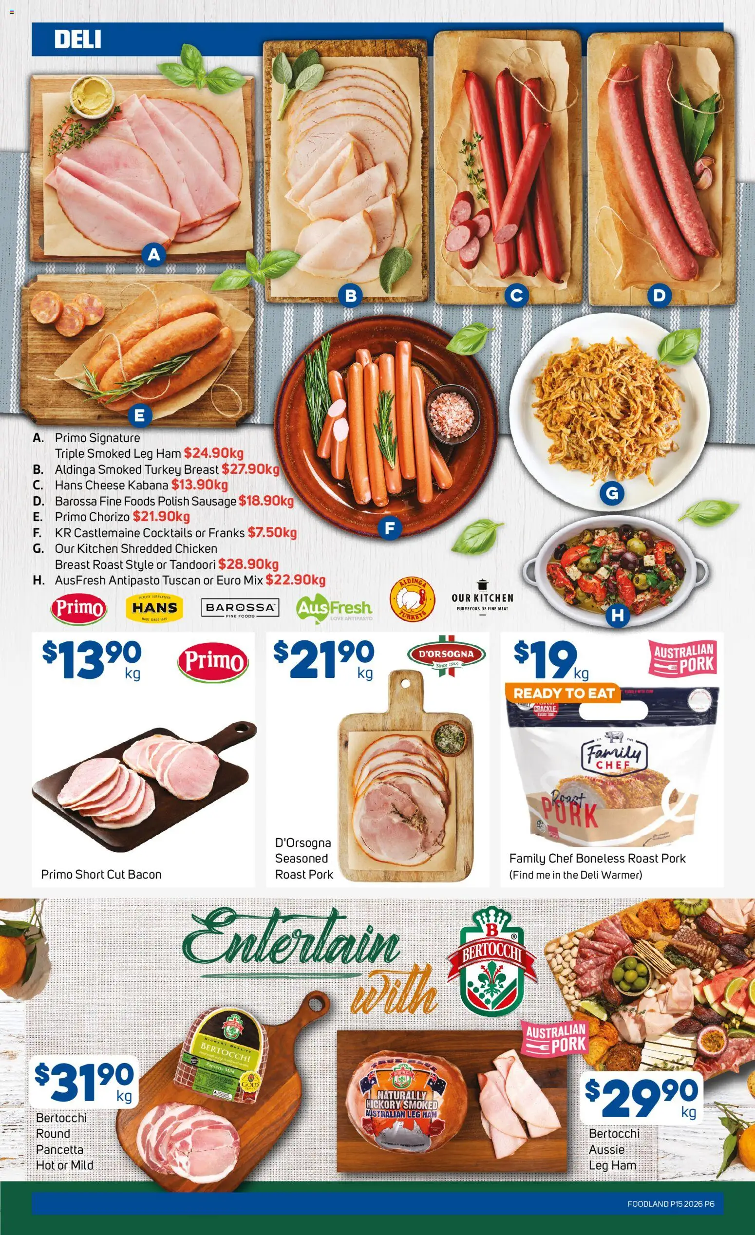 Foodland catalogue - valid from 08.04.2026 | Page: 6 | Products: Bacon, Ham, Sausage, Turkey
