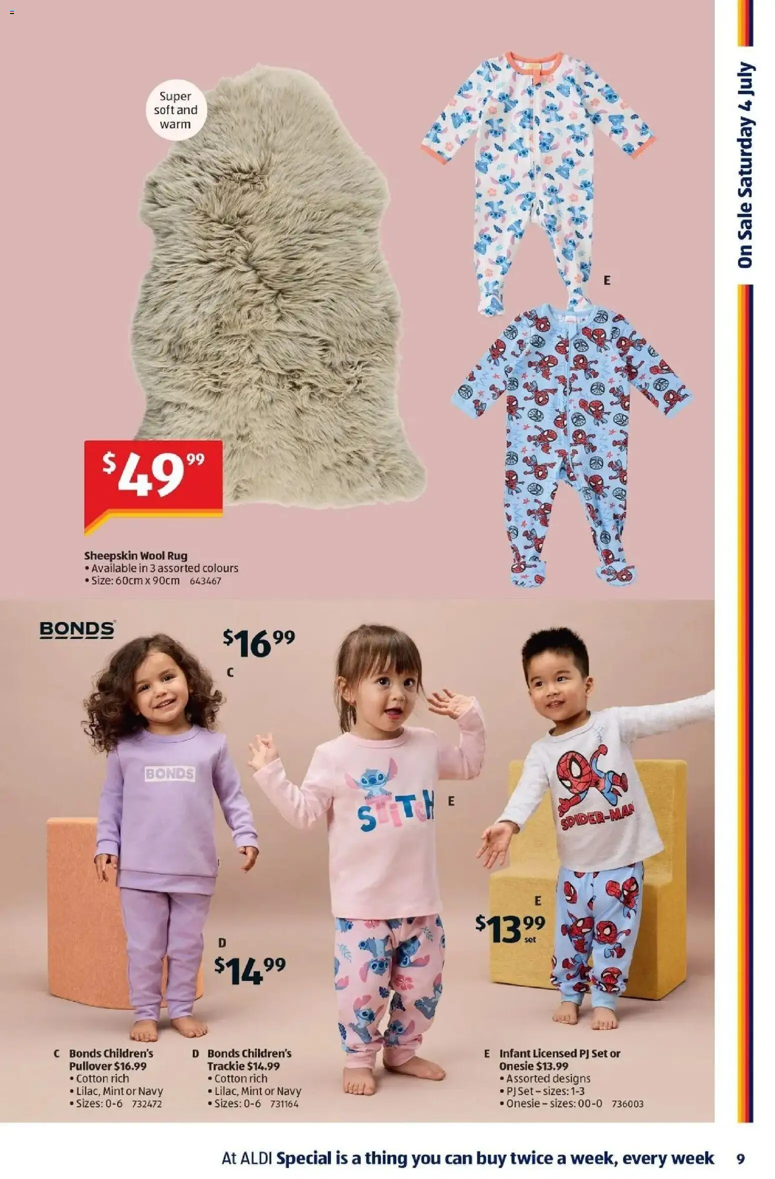 Aldi catalogue - valid from 01/07/2026 | Page: 9 | Products: Pullover, Sheepskin