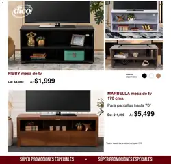 Vista previa de Muebles Dico catálogo Medio año, medio precio, nuevo folleto de la tienda, válido en México a partir del 01/08/2026 | Página: 26 | Productos: Pantallas, Mesa de TV, Mesa