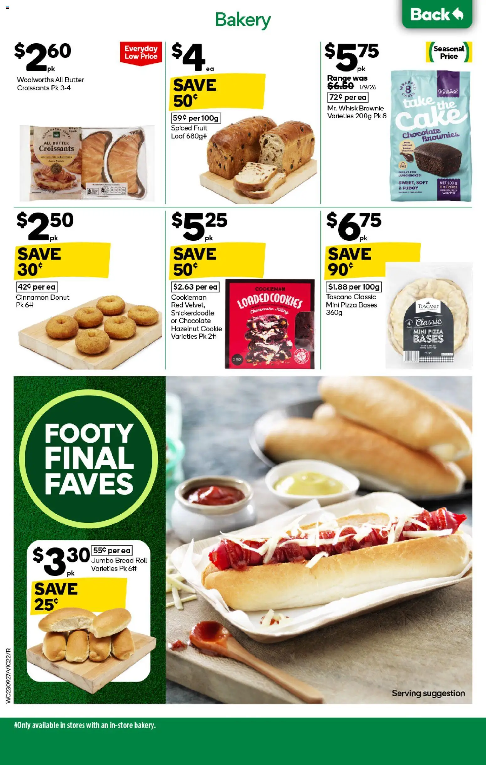 Woolworths catalogue - valid from 23/09/2026 | Page: 24 | Products: Butter, Chocolate, Cake, Donut