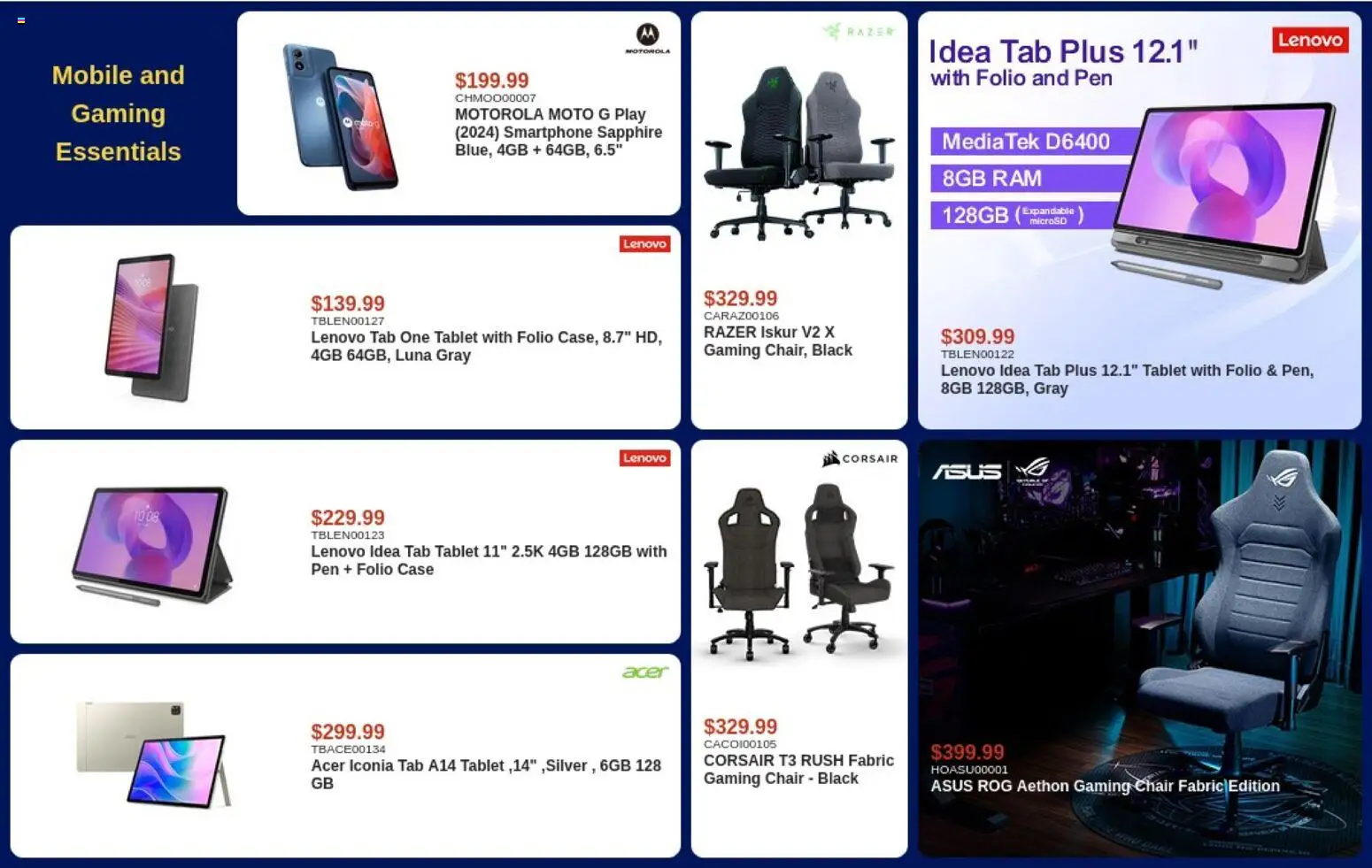 Canada Computers flyer valid from Sep 18, 2026 | Page: 8 | Products: Smartphone, Tablet, Case, Chair