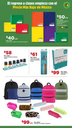 Vista previa de Bodega Aurrerá folleto Back to School, nuevo folleto de la tienda, válido en México a partir del 10/07/2026 | Página: 3 | Productos: Cuadro, Cuaderno, Juego, Cuadernos