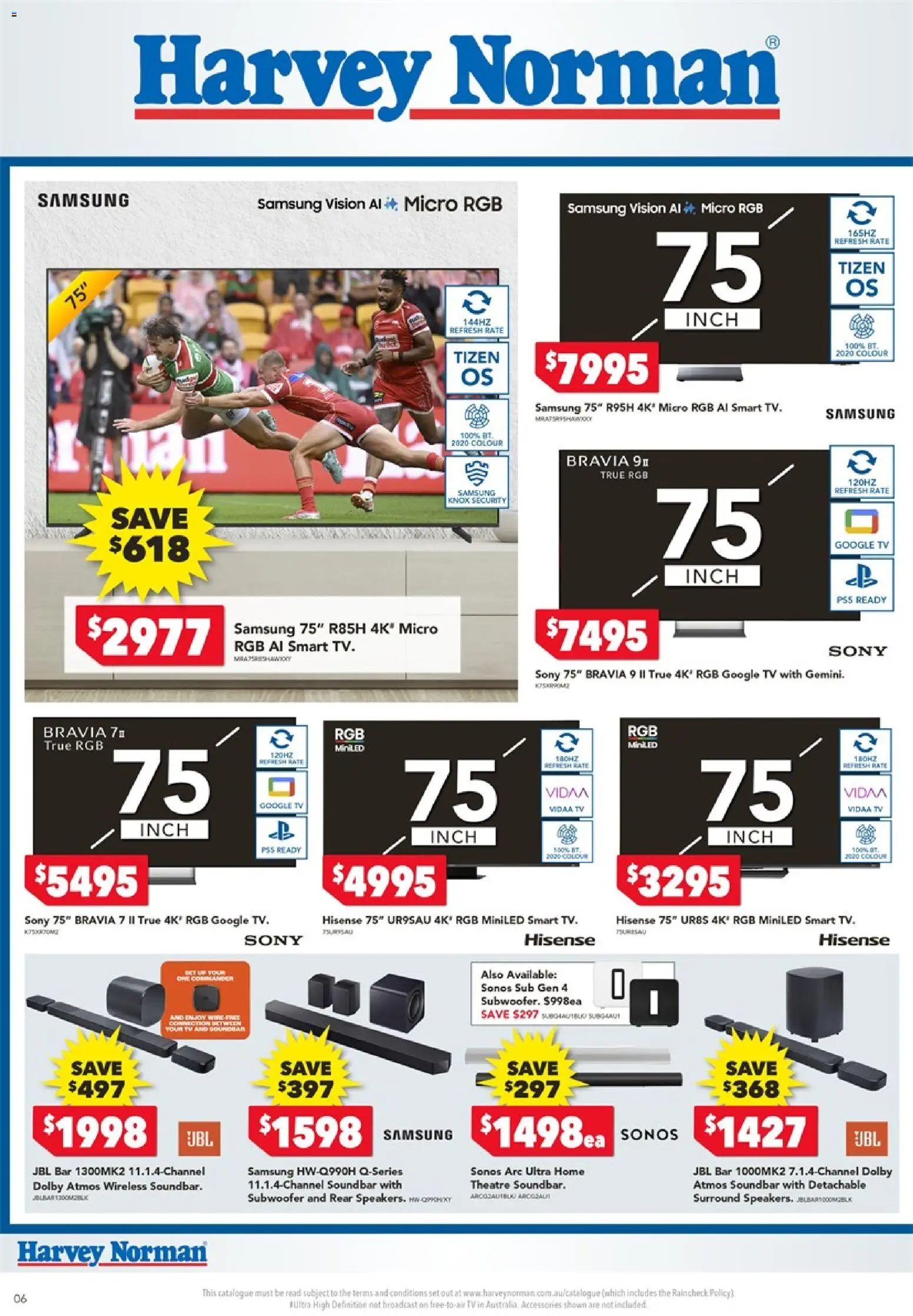 Harvey Norman catalogue - valid from 24/09/2026 | Page: 6 | Products: Soundbar, Accessories, Tv