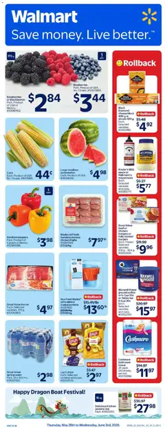 Preview of Walmart weekly flyer from shop Walmart valid from 28.05.2026