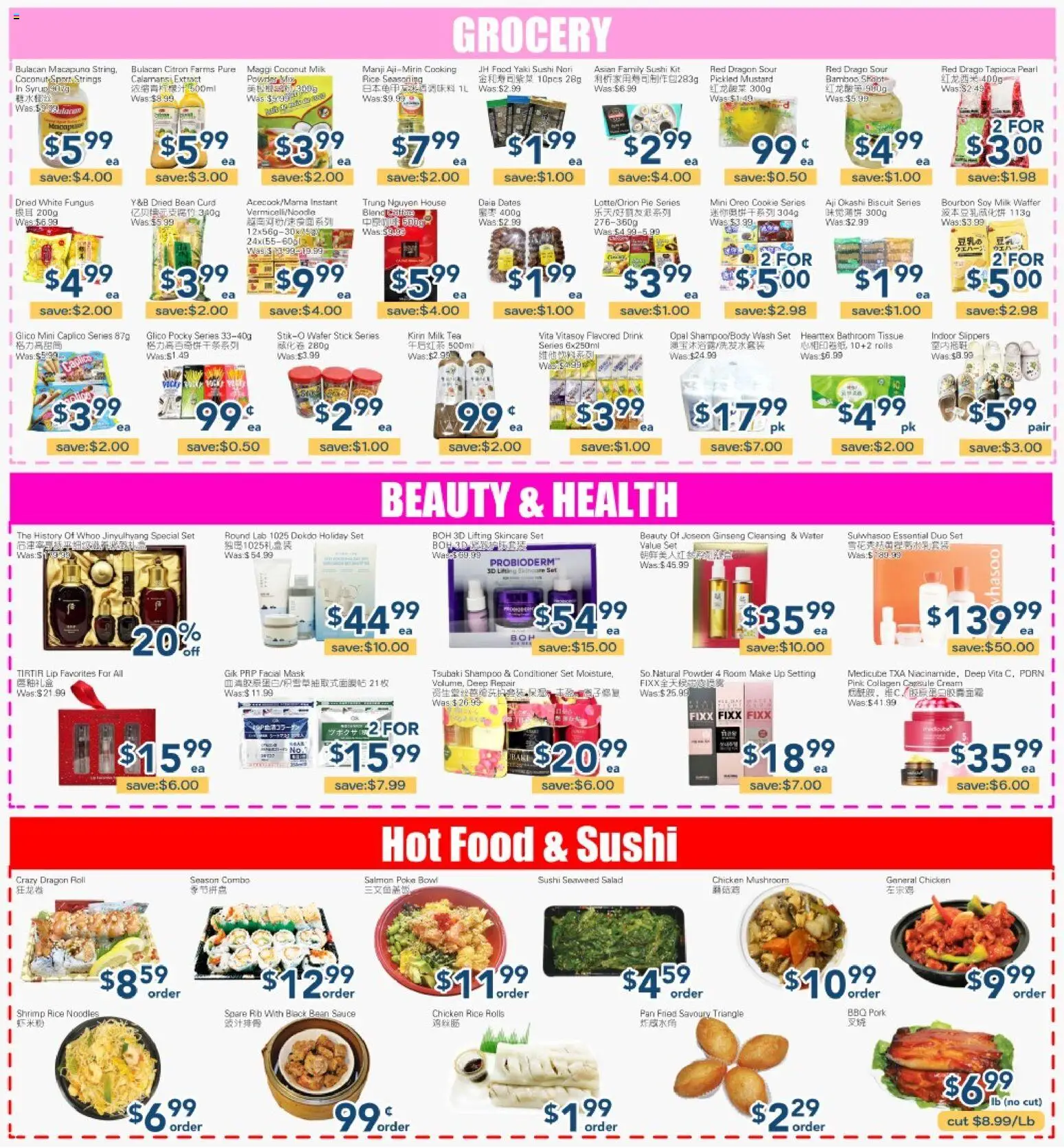 Oceans flyer valid from 01.05.2026 | Page: 1 | Products: Beef, Bread, Chicken, Pork