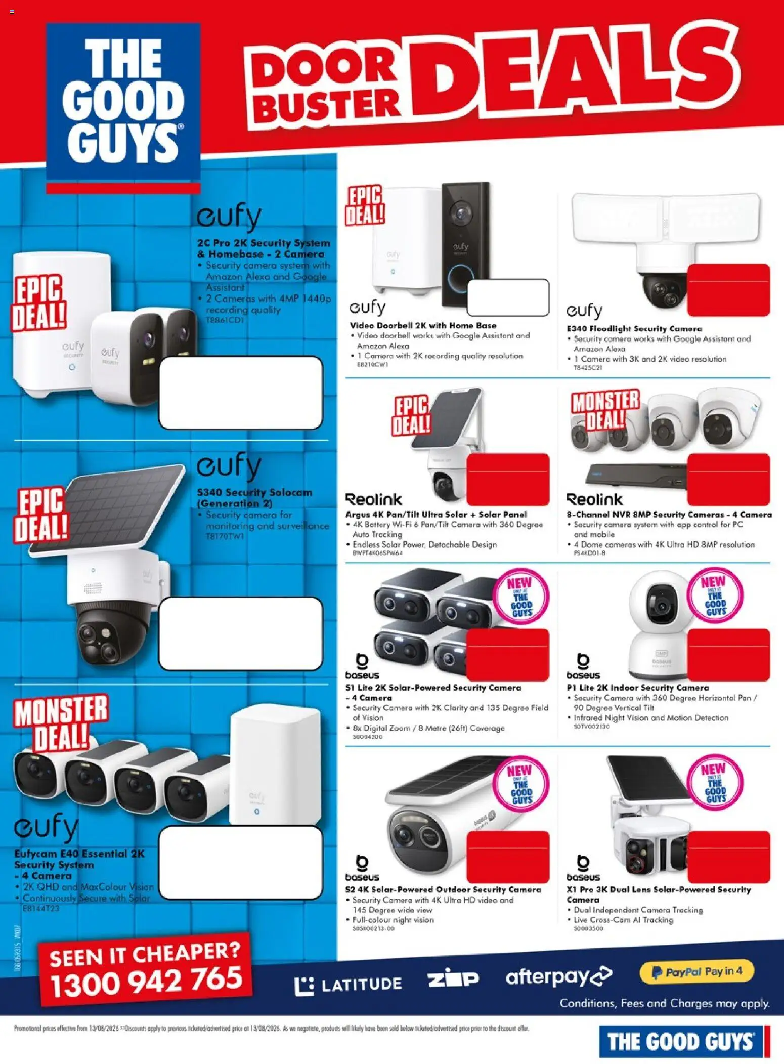The Good Guys catalogue - valid from 13/08/2026 | Page: 14 | Products: Door, Digital, Pc, Camera