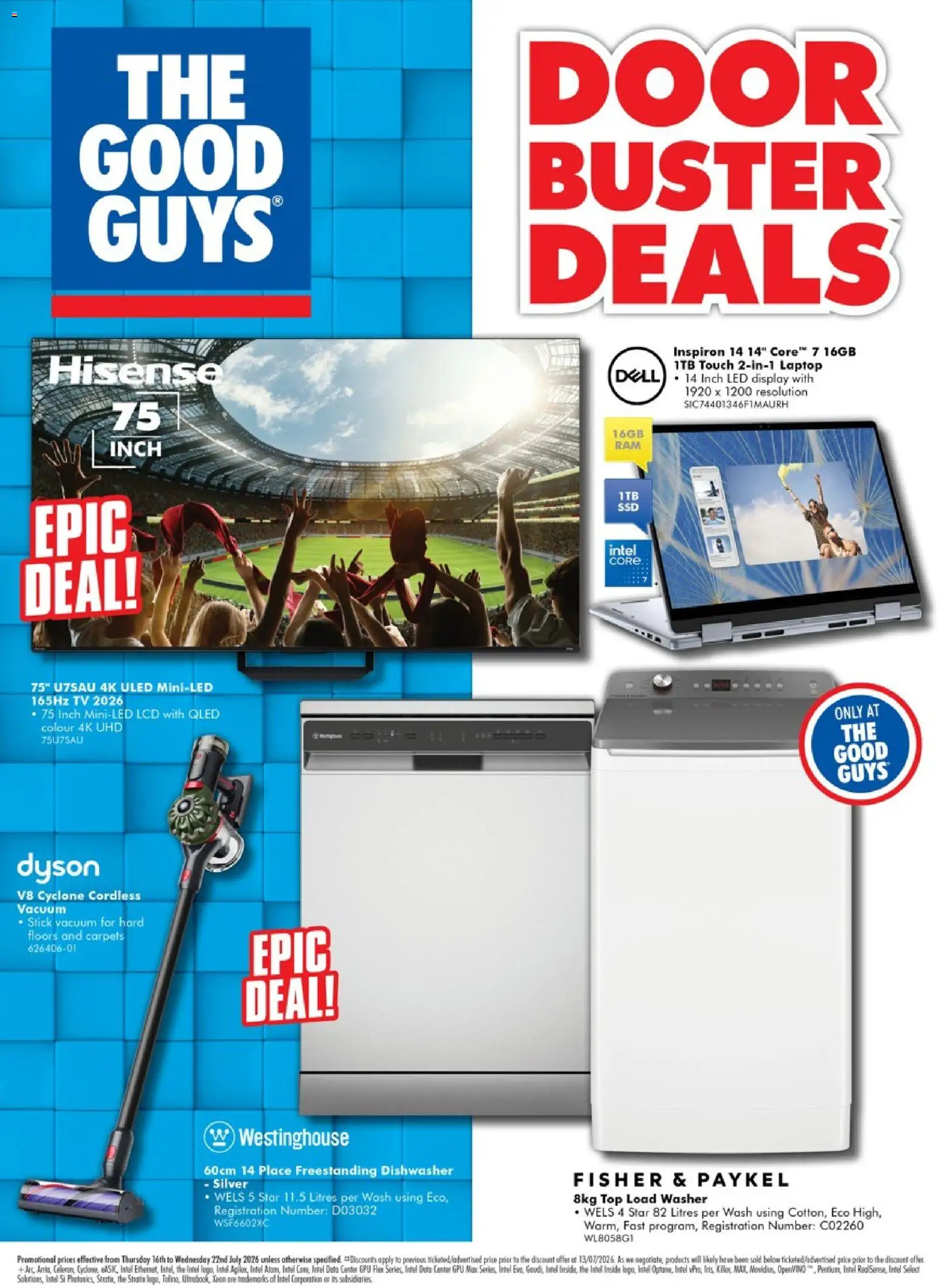 The Good Guys weekly catalogue from 16/07/2026 catalogue cover