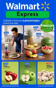 Vista previa de Walmart Express folleto Calidad y frescura a precios bajos, nuevo folleto de la tienda, válido en México a partir del 18/08/2026