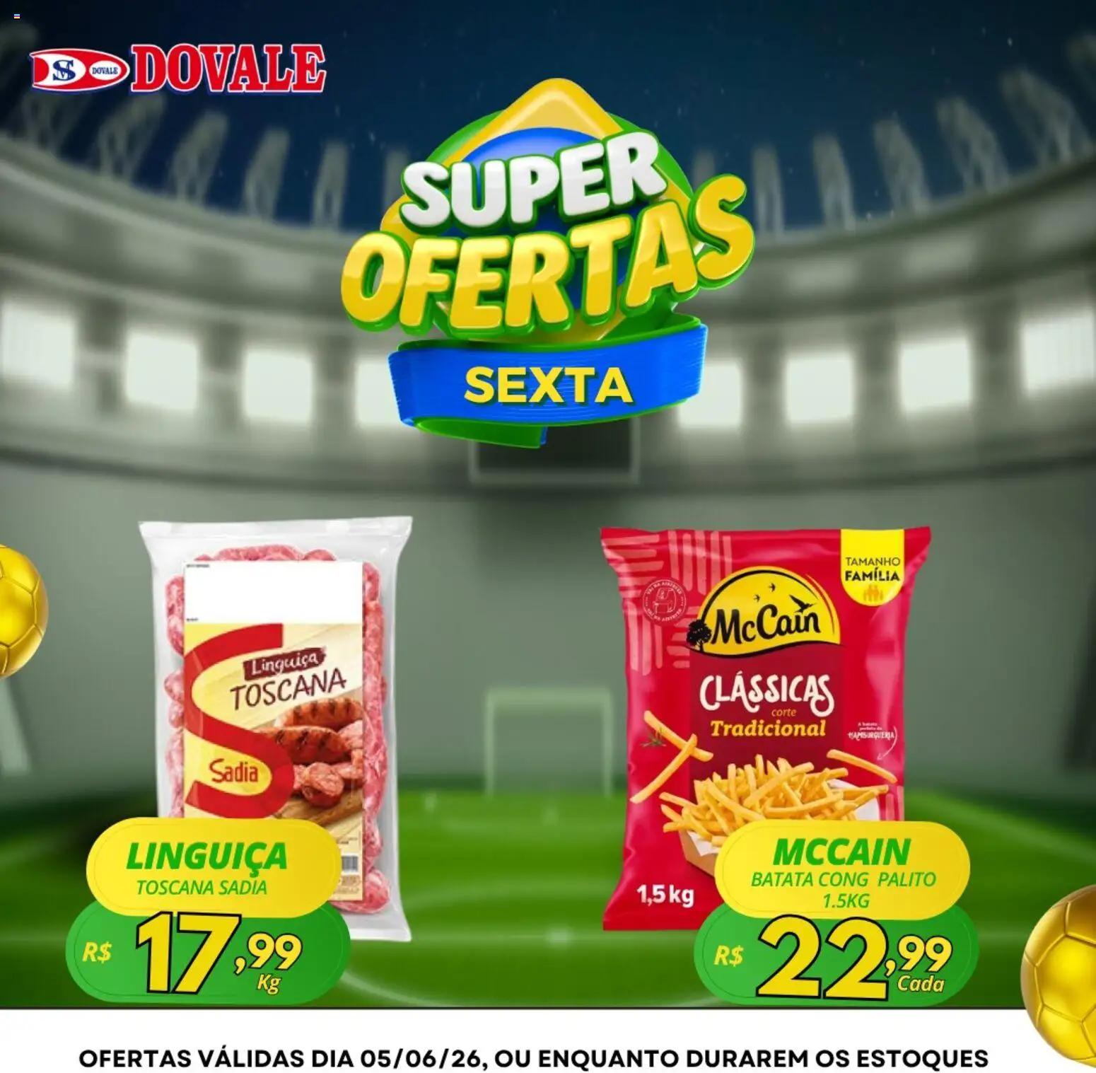 Dovale Folheto - válido de 05.06.2026 | Página: 2 | Produtos: Linguiça, Batata