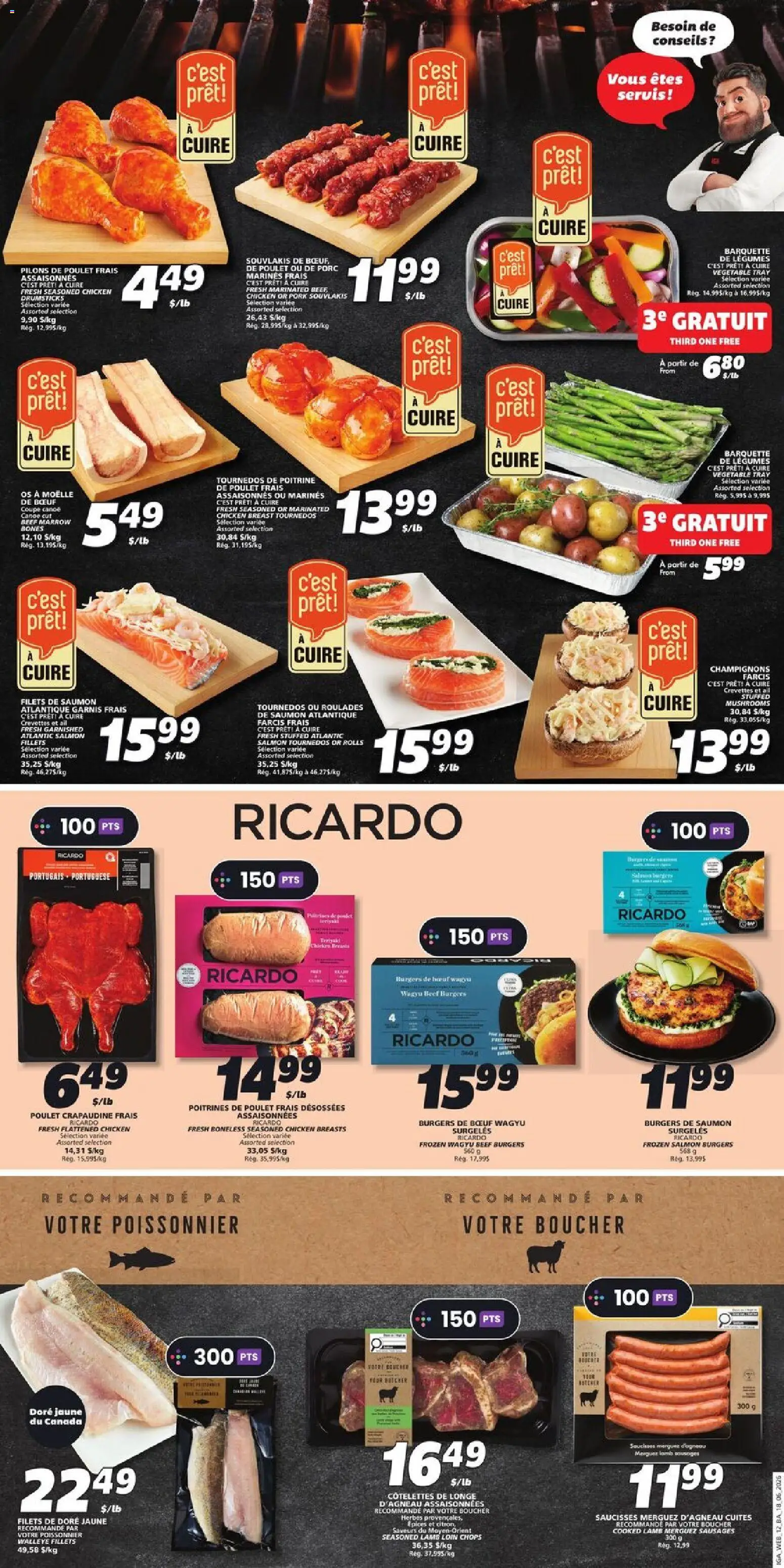 IGA flyer valid from 18.06.2026 | Page: 8 | Products: Beef, Chicken breasts, Chicken, Pork