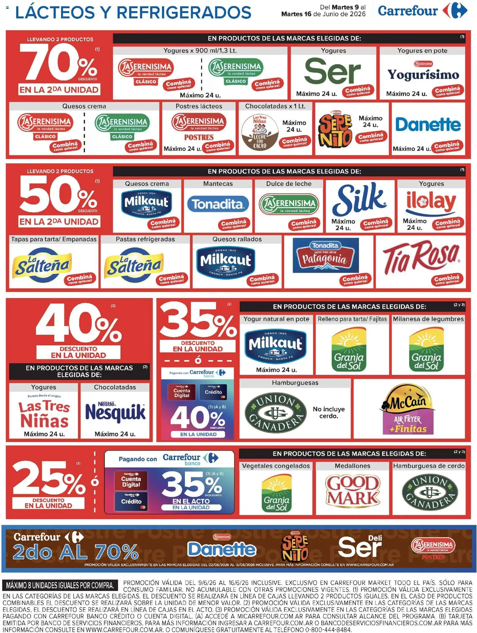 Carrefour Market catálogo │ válido desde el 09.06.2026 | Página: 11 | Productos: Dulce de leche, Leche, Queso, Cacao
