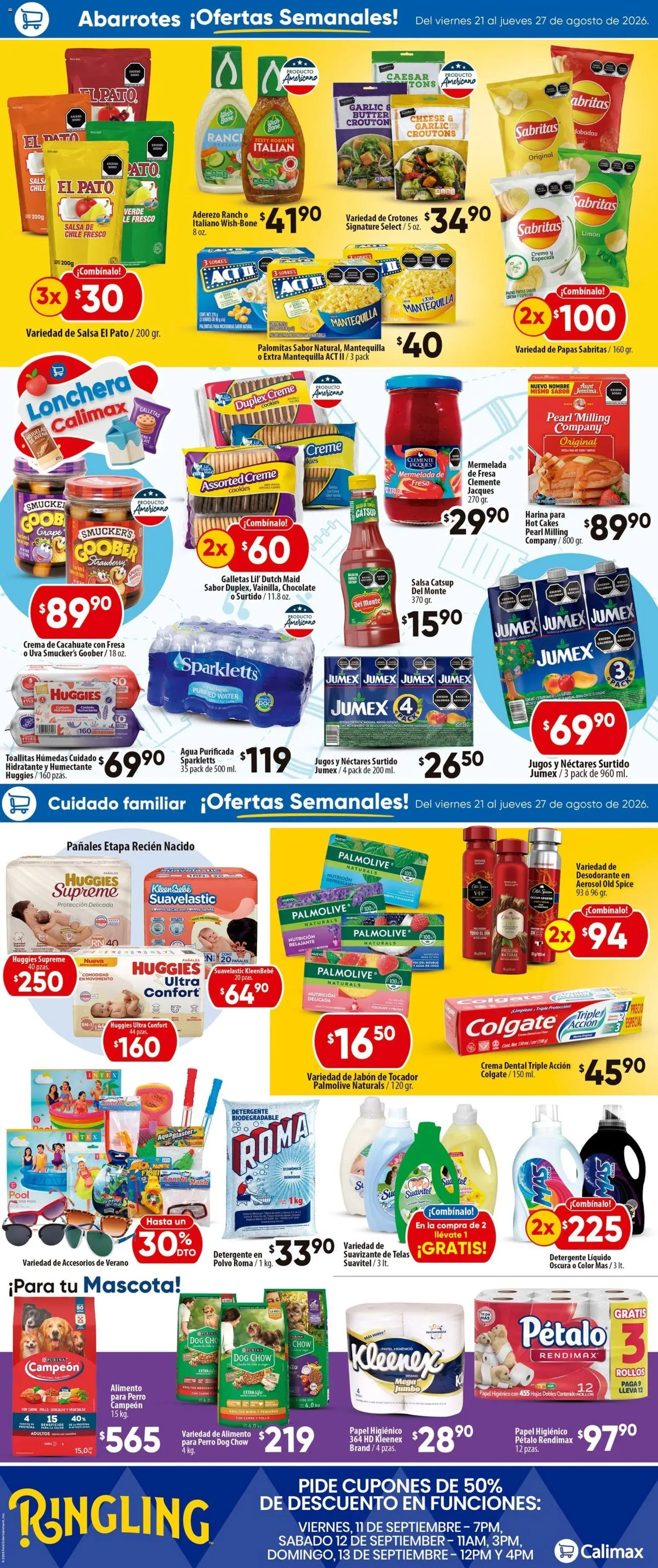 Nuevas ofertas de Calimax válidas en toda la República Mexicana desde el 21/08/2026. ¡Encuentra las mejores ofertas en Calimax folleto Ensenada! | Página: 2 | Productos: Coco, Limón, Chocolate, Suavizante de telas