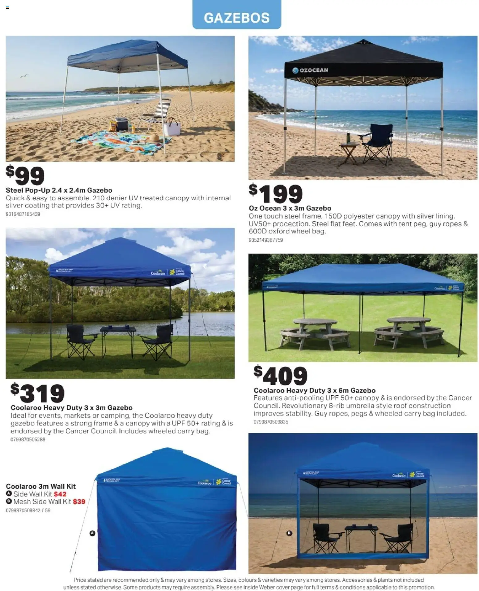 Mitre 10 catalogue - valid from 16/09/2026 | Page: 17 | Products: Gazebo, Accessories, Umbrella, Bag
