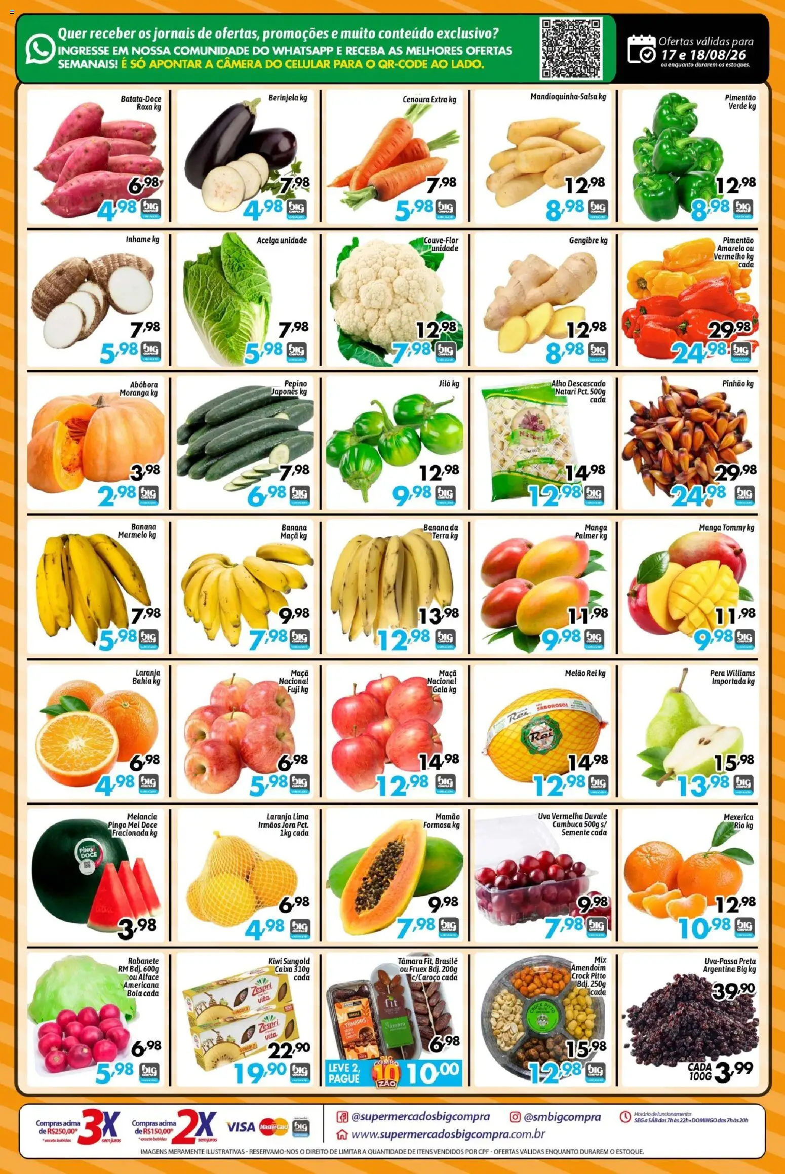 Big Compra Folheto - válido de 17/08/2026 | Página: 2 | Produtos: Berinjela, Celular, Pimentão, Caixa