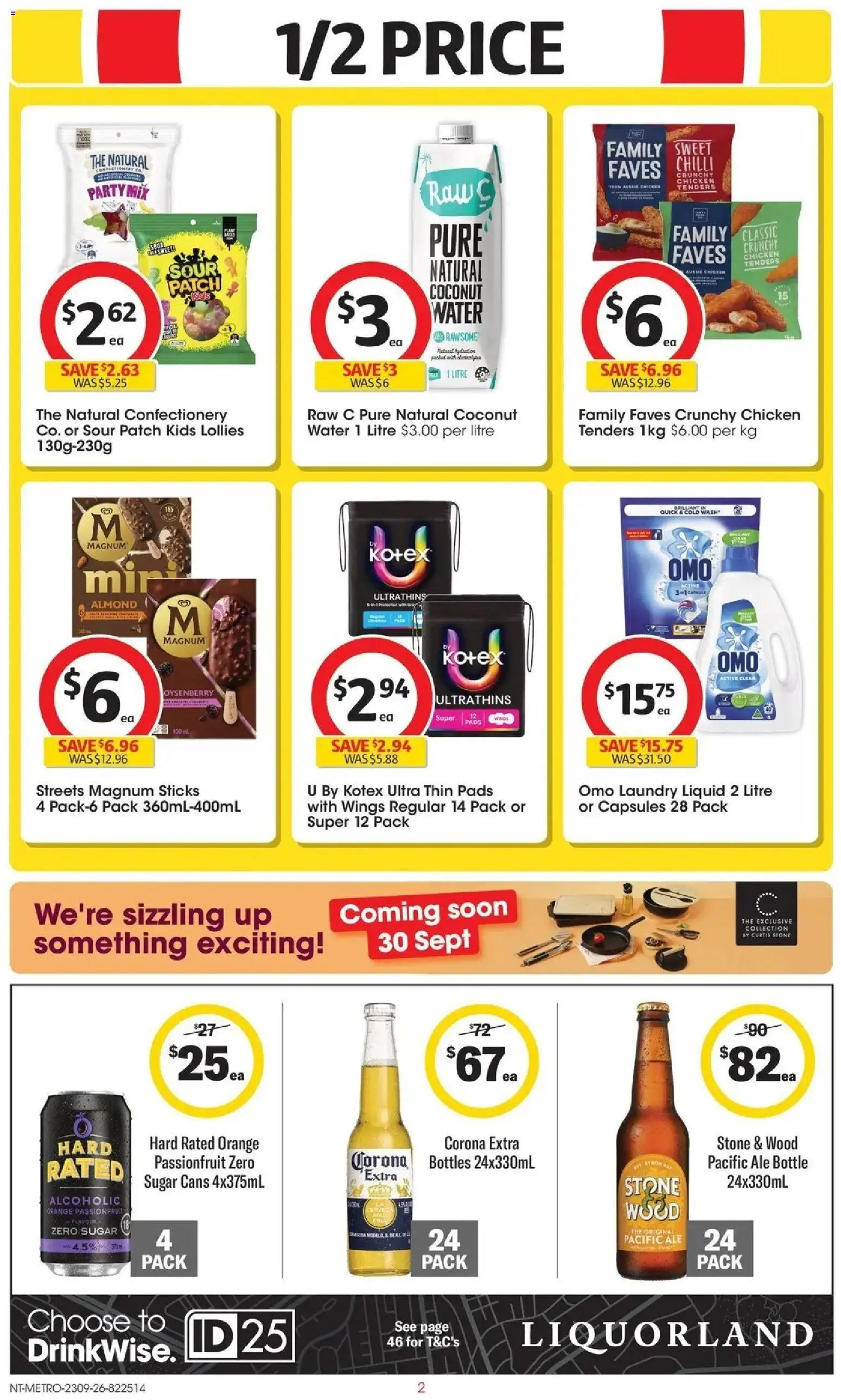Coles catalogue - valid from 23/09/2026 | Page: 2 | Products: Corona Extra, Confectionery, Water, Ice