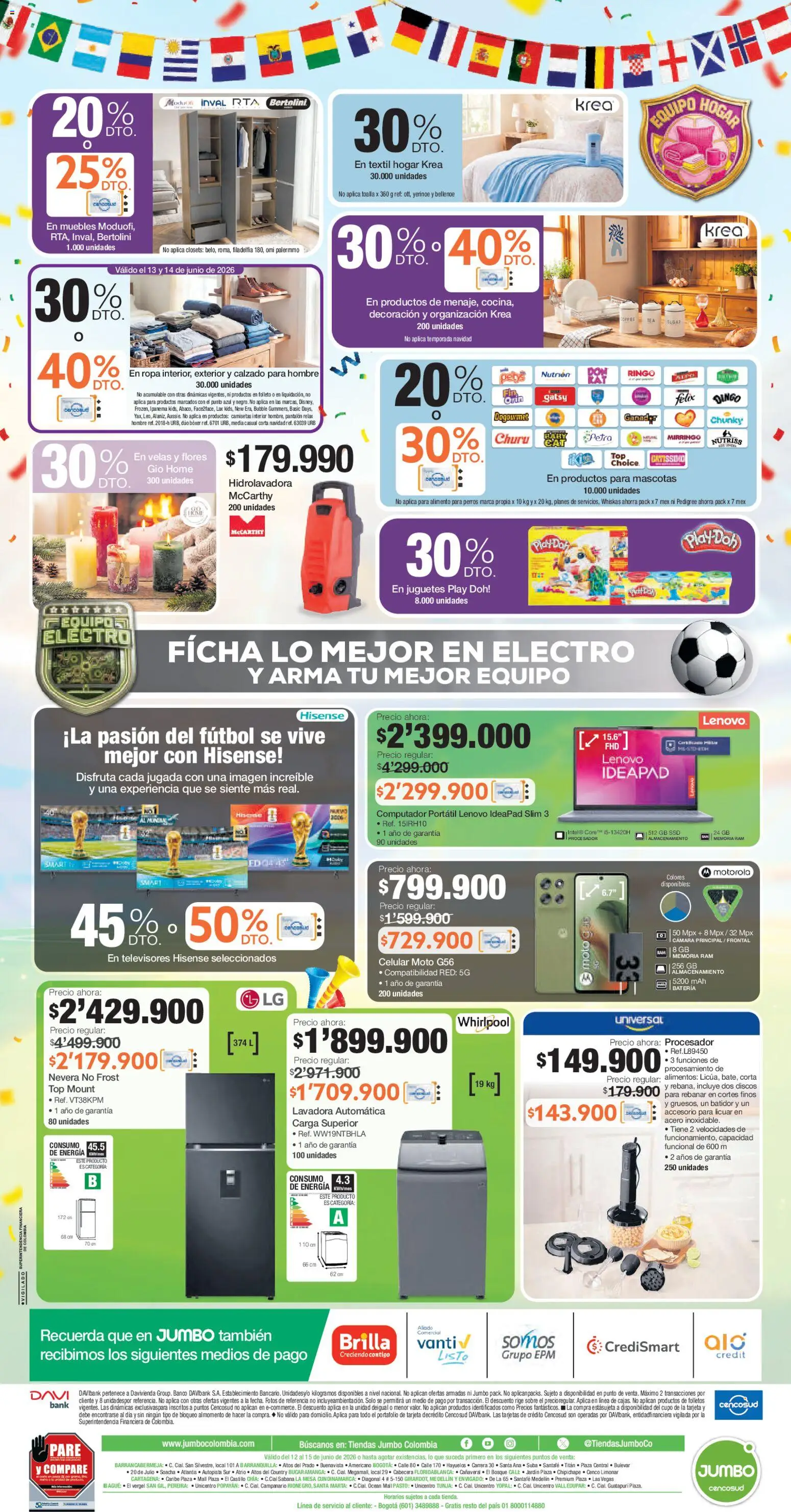 Jumbo revista - valida desde el 12.06.2026 | Página: 8 | Productos: Banco, Mesa, Batería, Computador portátil