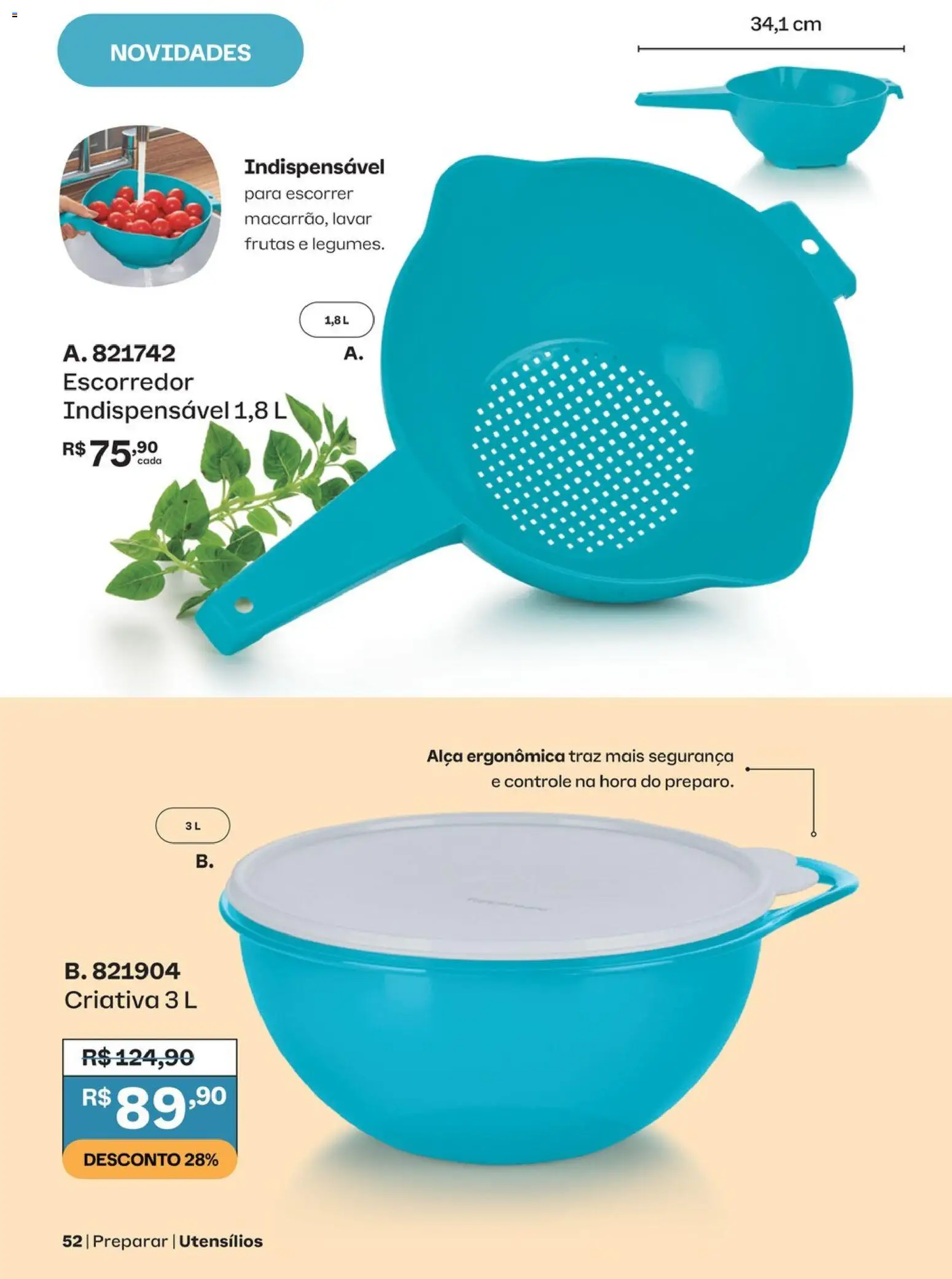 Tupperware Folheto - válido de 01/11/2026 | Página: 52 | Produtos: Frutas, Escorredor