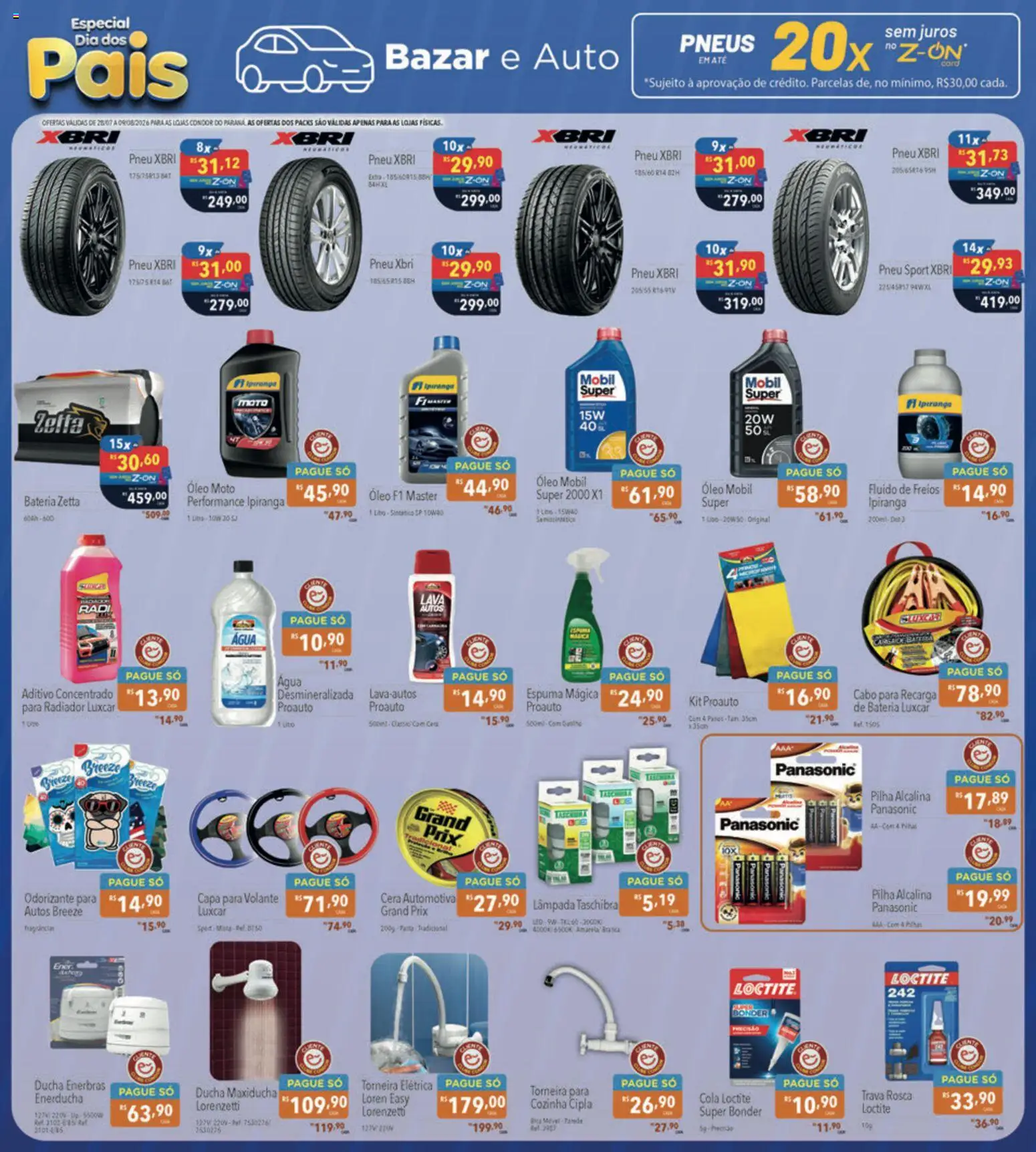 Supermercados Condor Folheto - válido de 28/07/2026 | Página: 31 | Produtos: Bateria, Óleo, Cera, Cabo