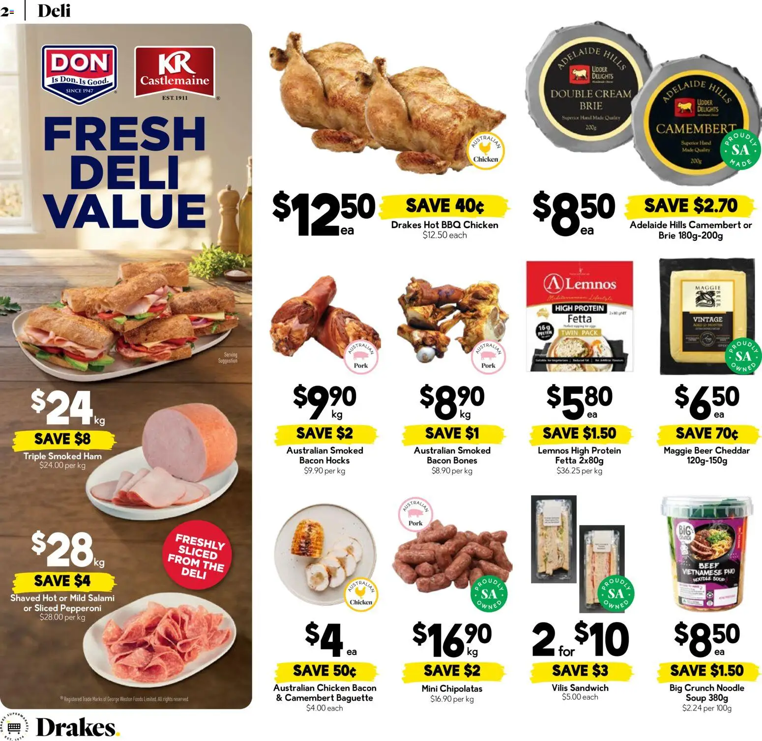 Drakes catalogue - valid from 22/07/2026 | Page: 2 | Products: Bacon, Beer, Pork, Soup