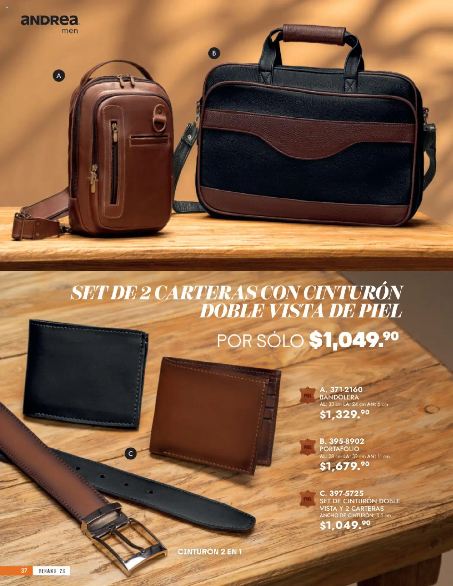 Nuevas ofertas de Andrea válidas en toda la República Mexicana desde el 24/05/2026. ¡Encuentra las mejores ofertas en Andrea catálogo Accesorios para todos! | Página: 37 | Productos: Cinturón