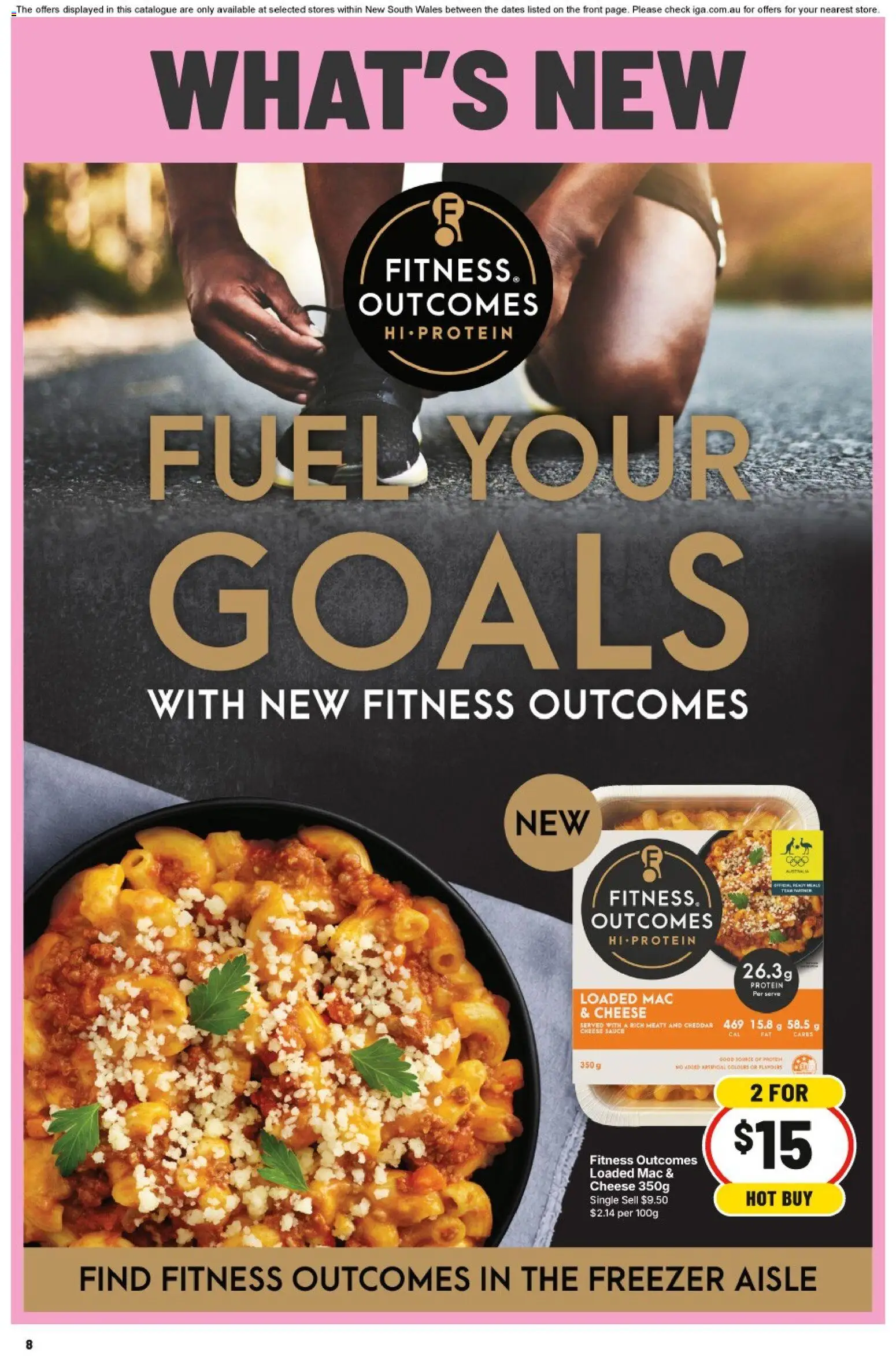 IGA catalogue - valid from 30/09/2026 | Page: 8 | Products: Protein, Cheese, Sauce, Freezer