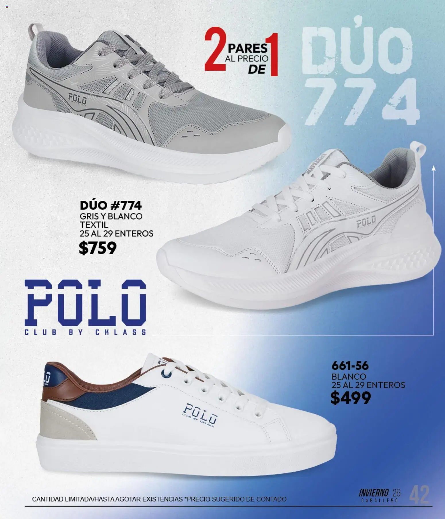 Nuevas ofertas de Cklass válidas en toda la República Mexicana desde el 11/09/2026. ¡Encuentra las mejores ofertas en Cklass catálogo Sportbrands Caballero Invierno! | Página: 53