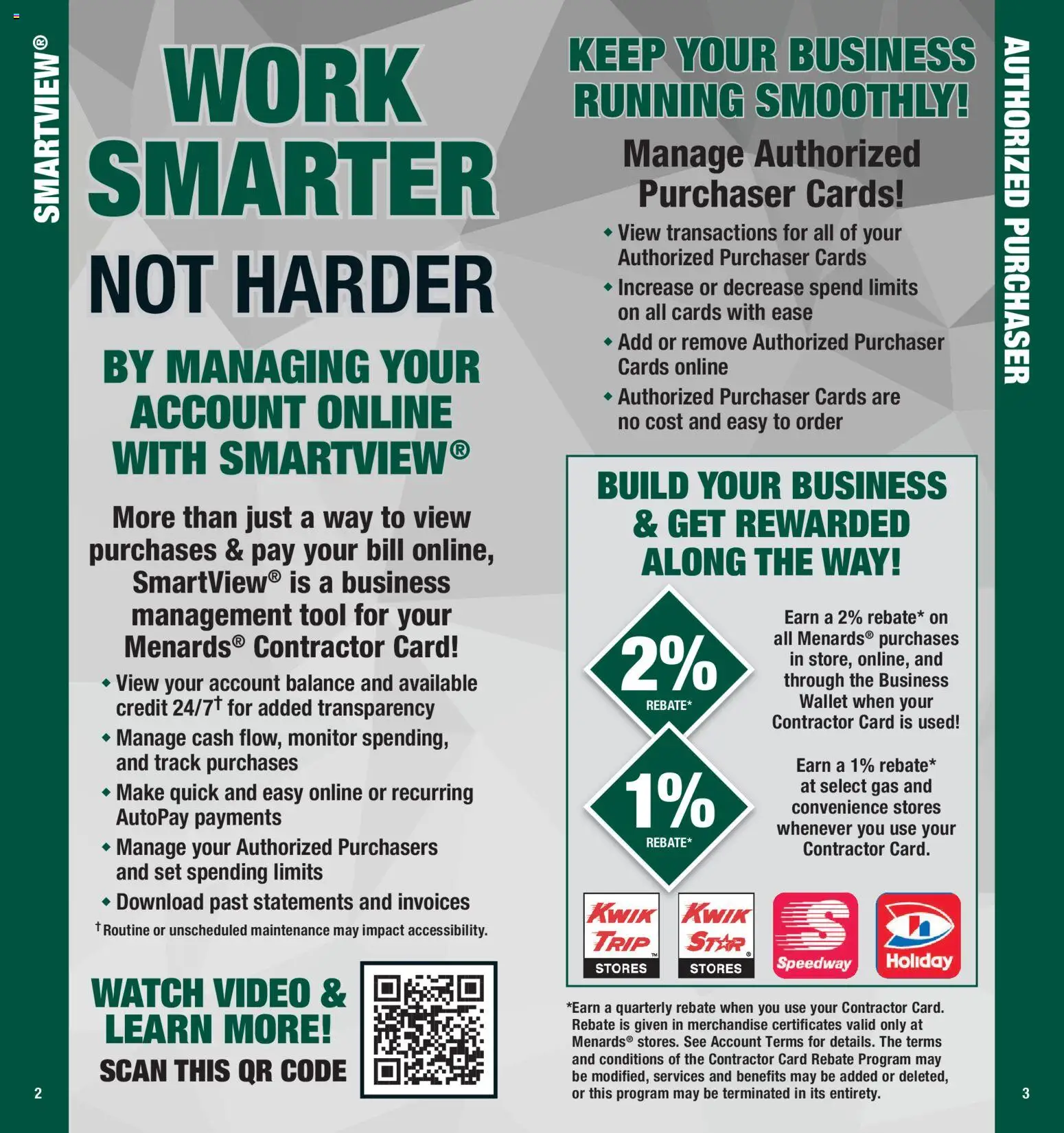 Menards Contractor Catalog - valid from 01/01/2026 | Page: 2 | Products: Wallet, Watch, Monitor, Video